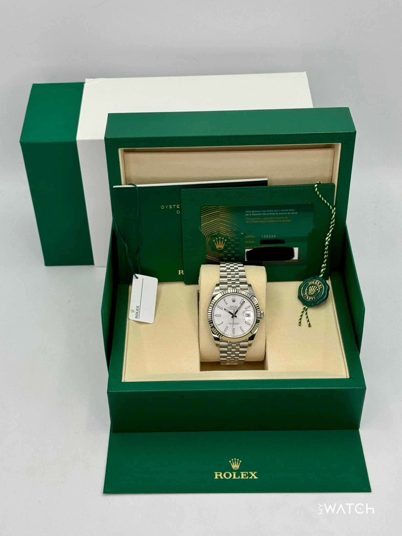 New 2025 Rolex Datejust 41mm 126334 Stainless Steel Jubilee Silver Dial - Image 9