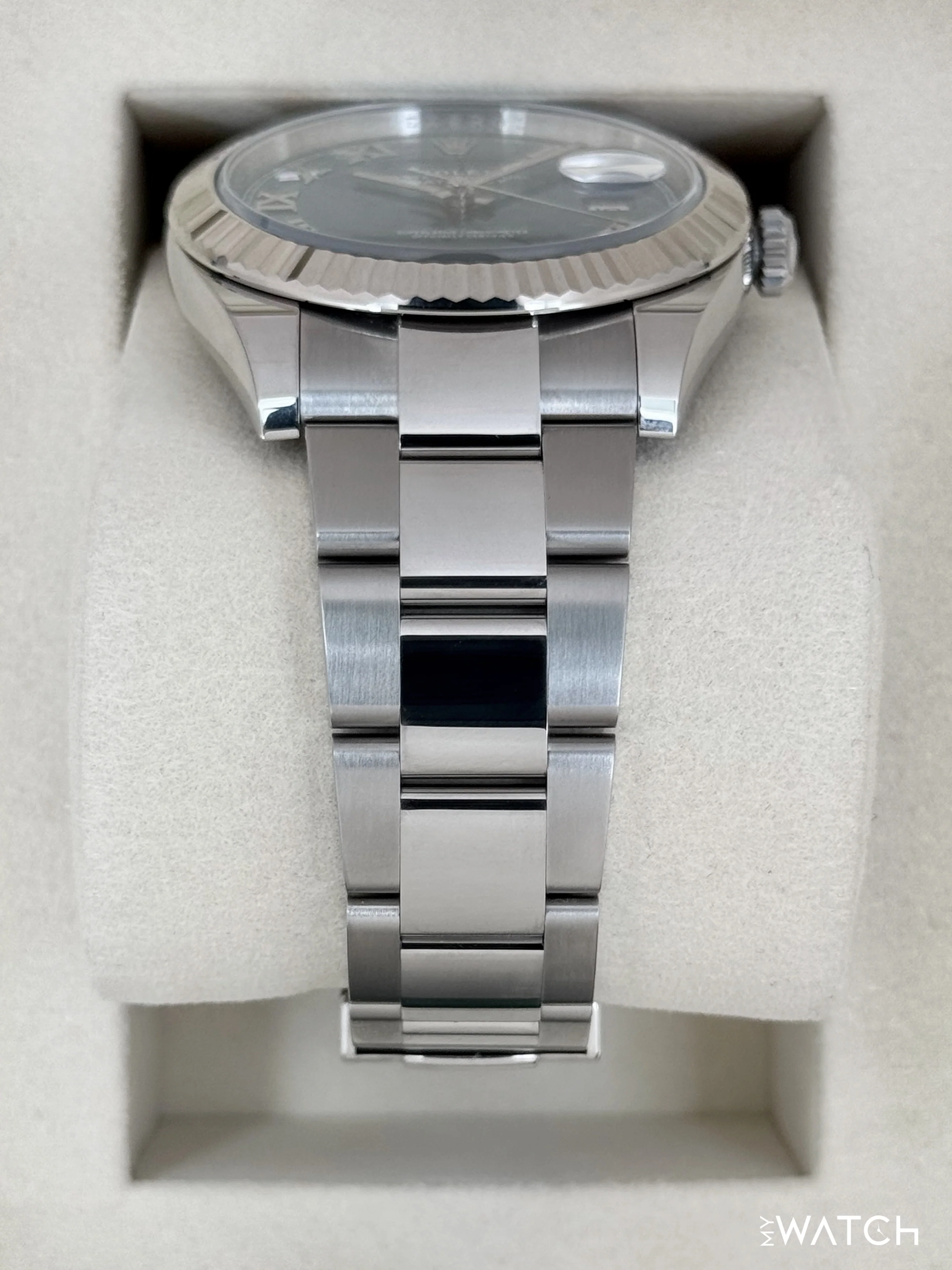 NEW 2025 Rolex Datejust 41mm 126334 Stainless Steel Oyster Azzurro Blue Dial - Image 3