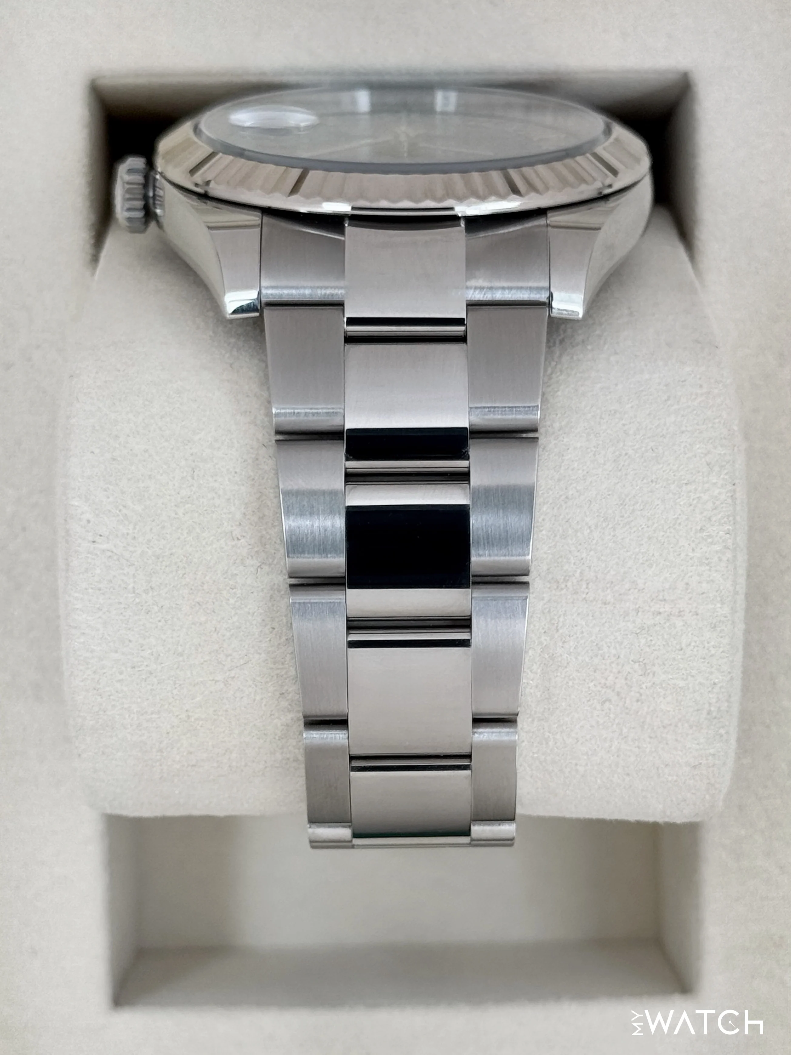 NEW 2025 Rolex Datejust 41mm 126334 Stainless Steel Oyster Azzurro Blue Dial - Image 4