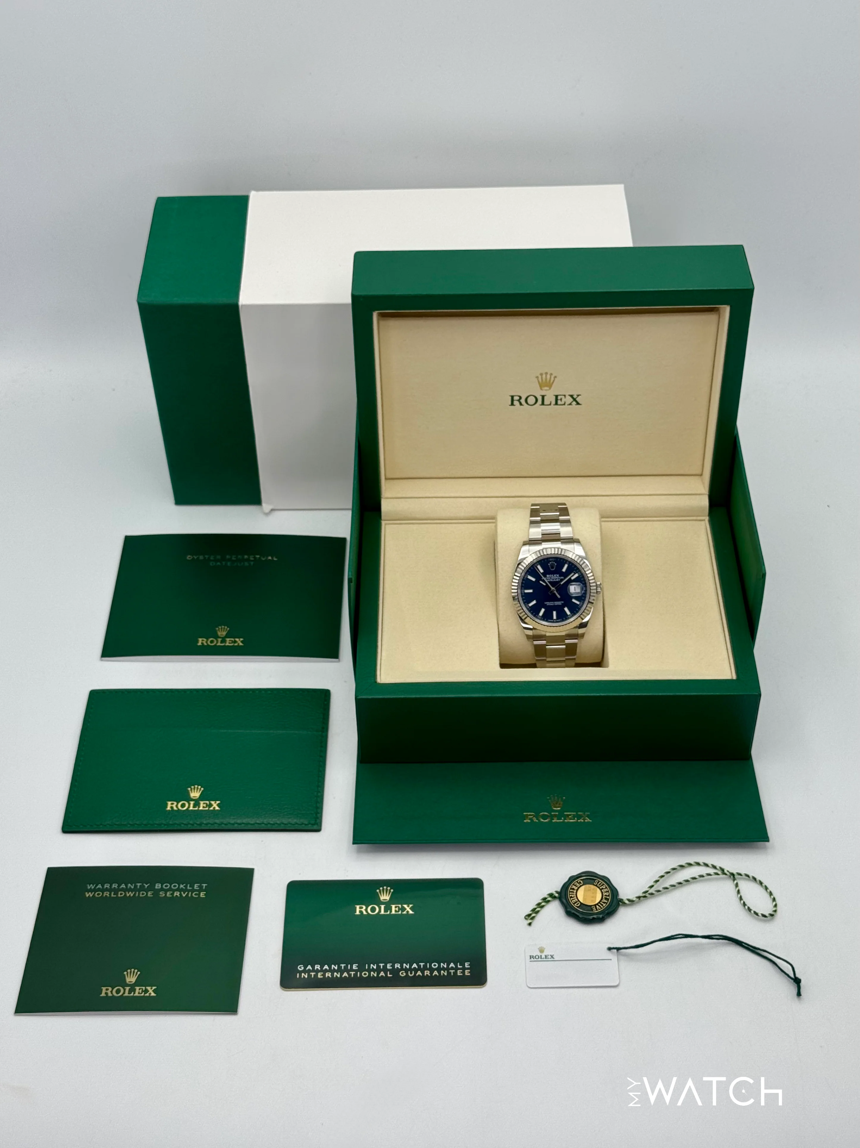 NEW 2025 Rolex Datejust 41mm 126334 Stainless Steel Oyster Blue Dial - Image 10