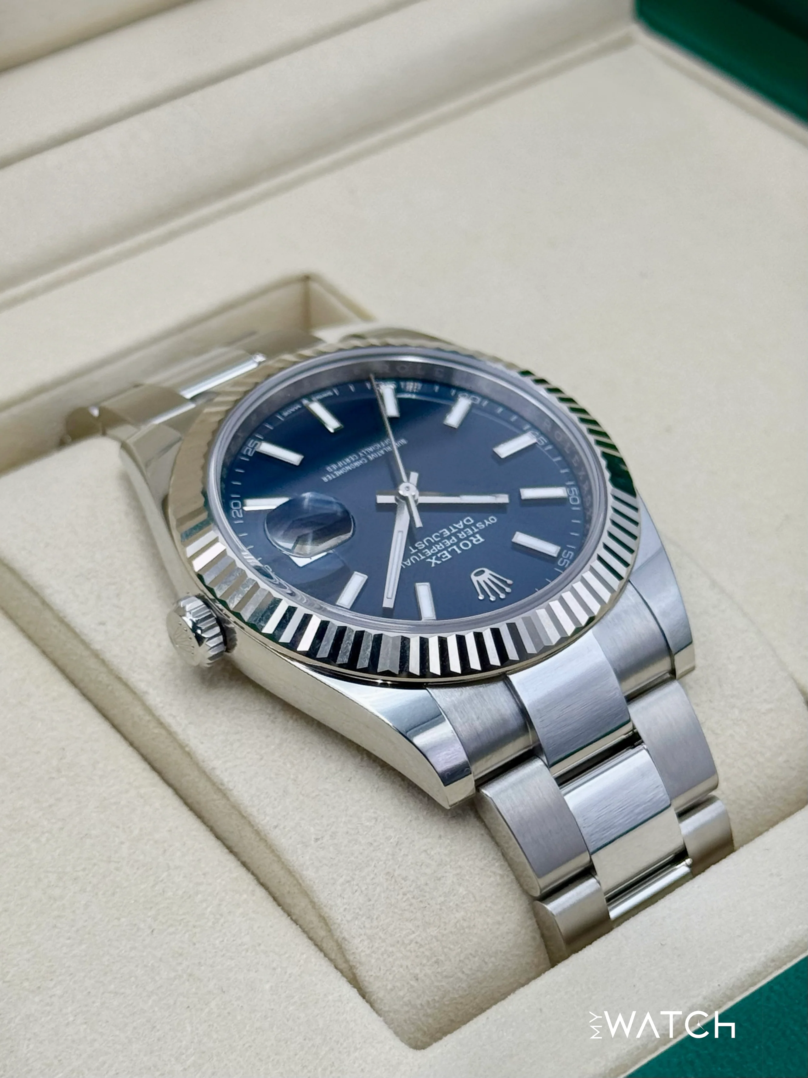 NEW 2025 Rolex Datejust 41mm 126334 Stainless Steel Oyster Blue Dial - Image 8