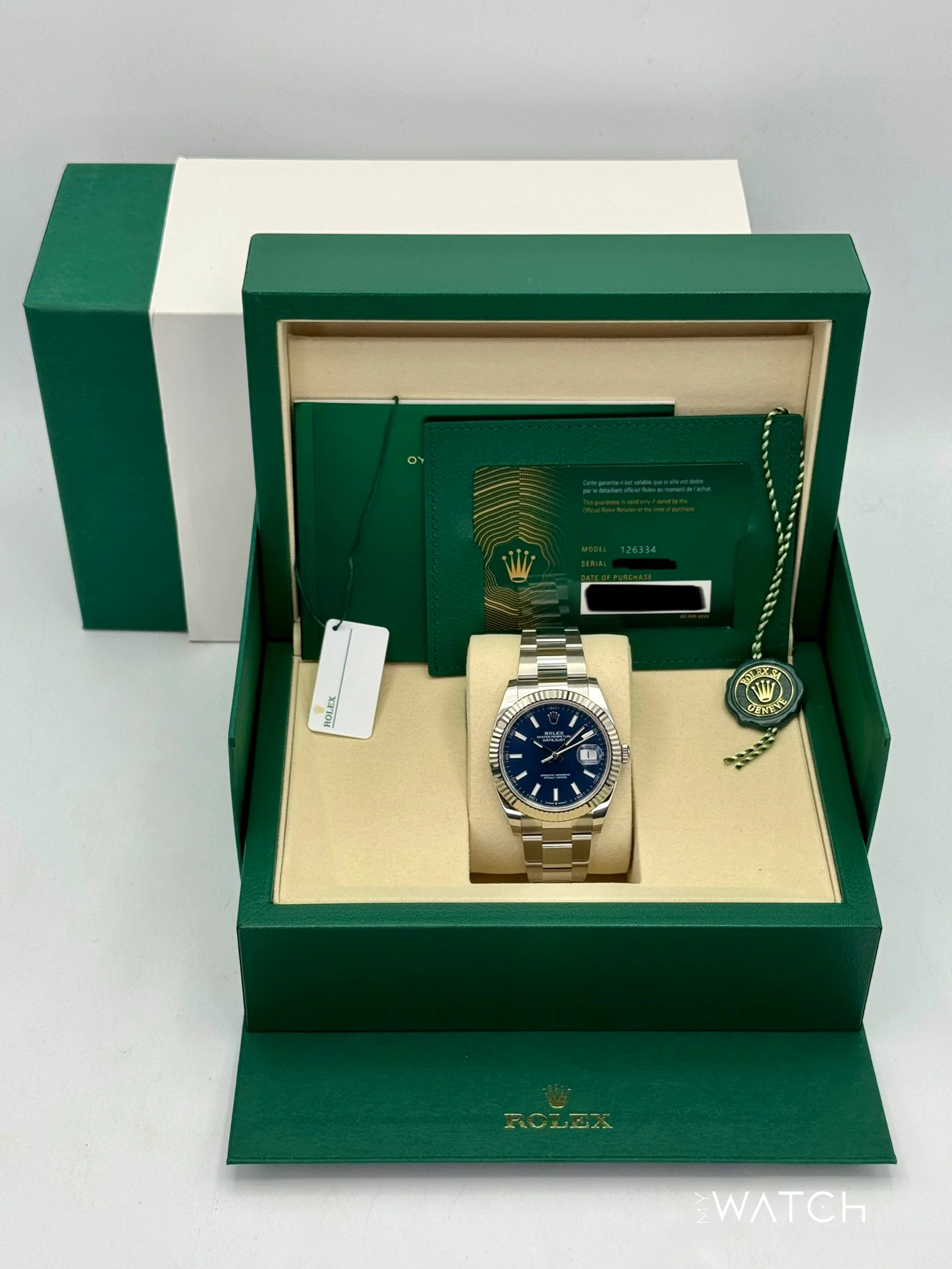 NEW 2025 Rolex Datejust 41mm 126334 Stainless Steel Oyster Blue Dial - Image 9