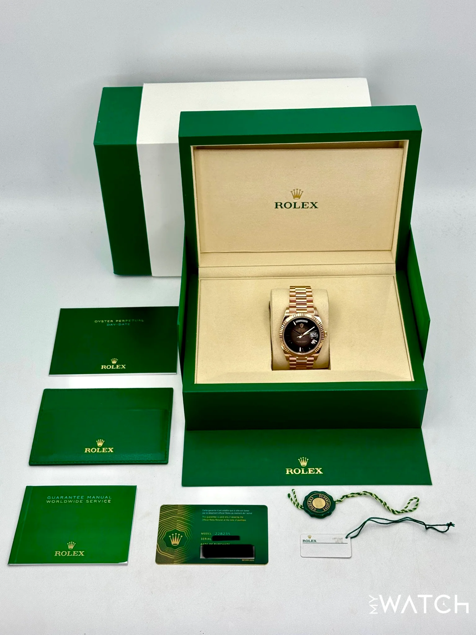 NEW 2025 Rolex Day-Date 40mm 228235 Presidential Slate Ombre Dial - Image 10