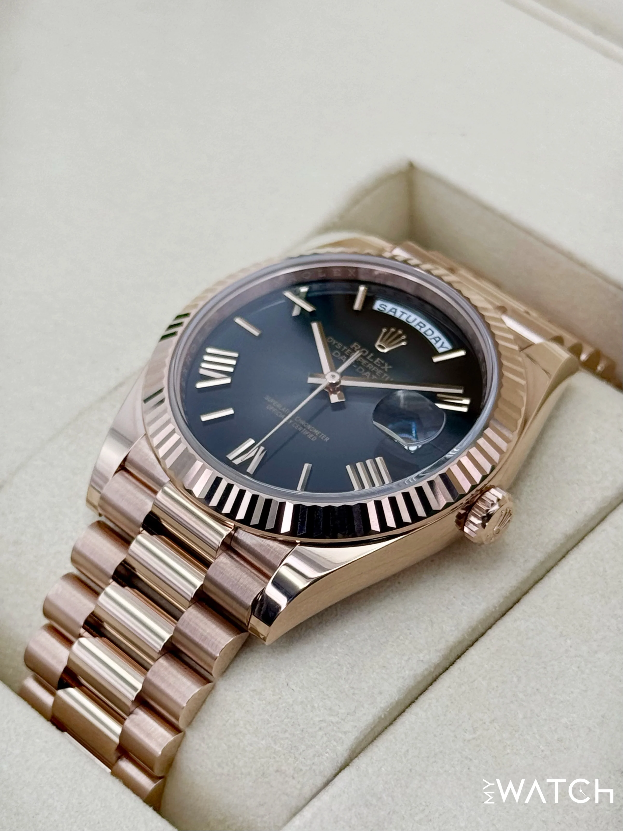 NEW 2025 Rolex Day-Date 40mm 228235 Presidential Slate Ombre Dial - Image 5