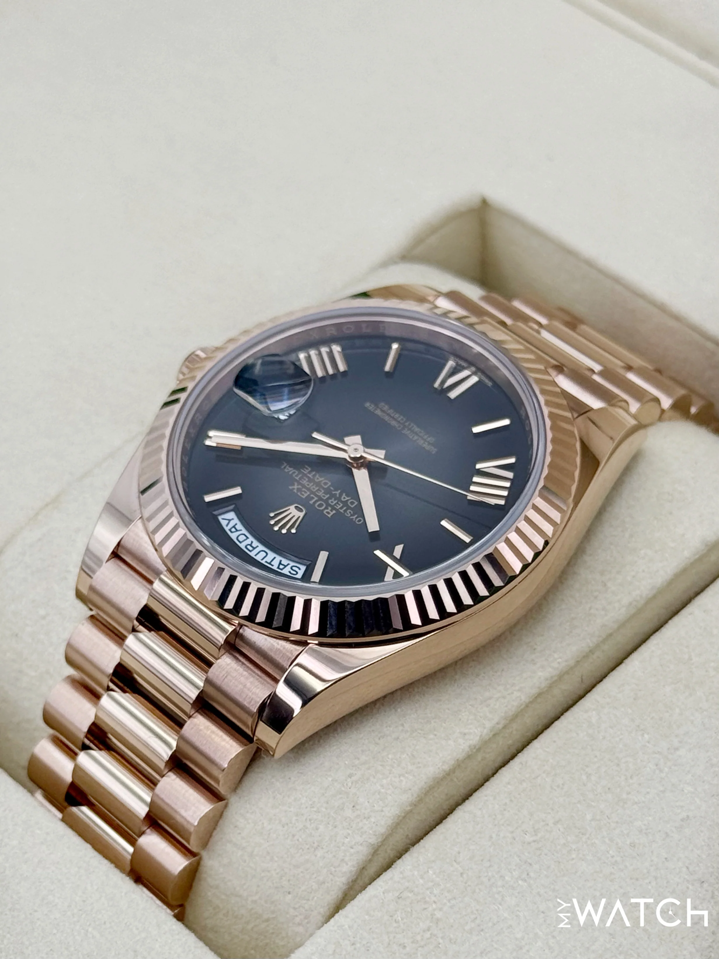 NEW 2025 Rolex Day-Date 40mm 228235 Presidential Slate Ombre Dial - Image 7