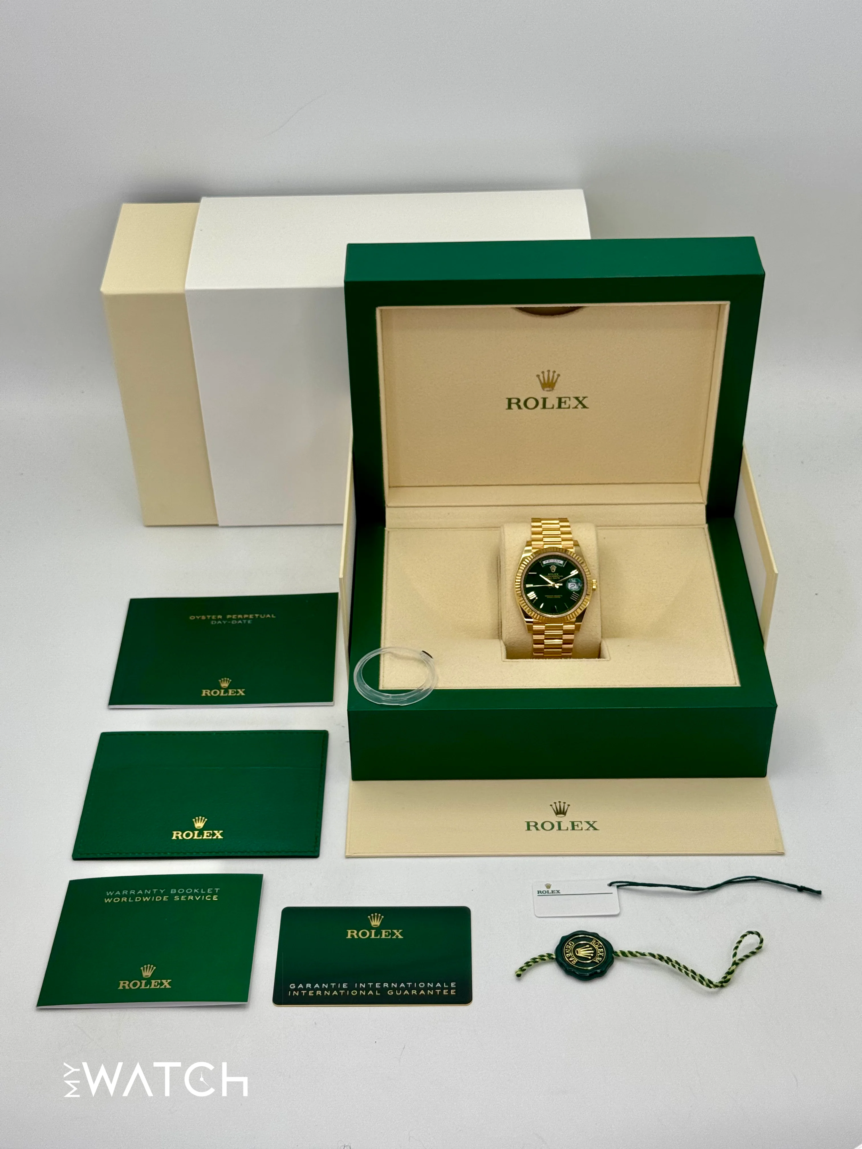 NEW 2025 Rolex Day-Date 40mm 228238 Presidential Green Dial - Image 10