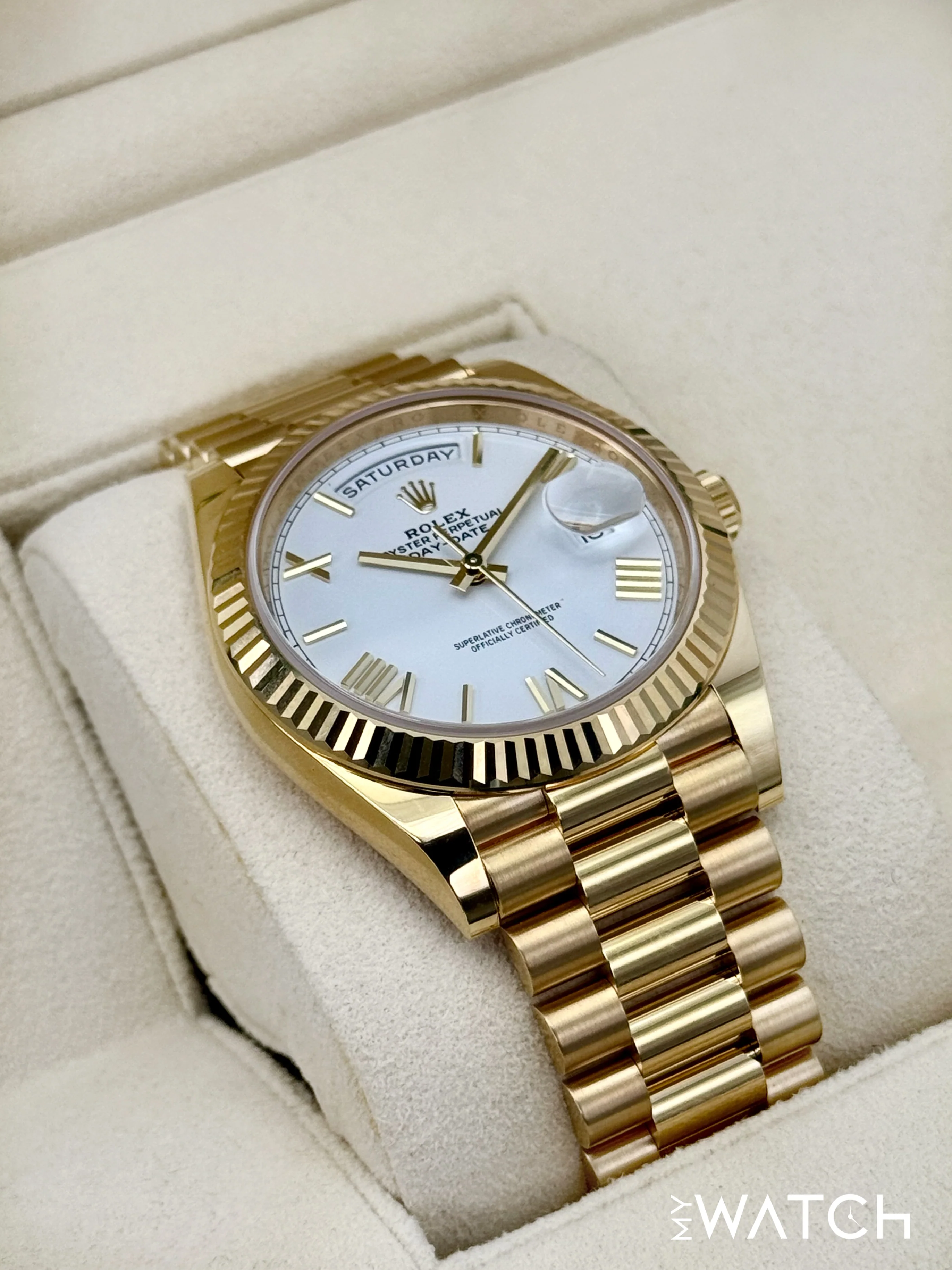 NEW 2025 Rolex Day-Date 40mm 228238 Presidential White Dial - Image 6