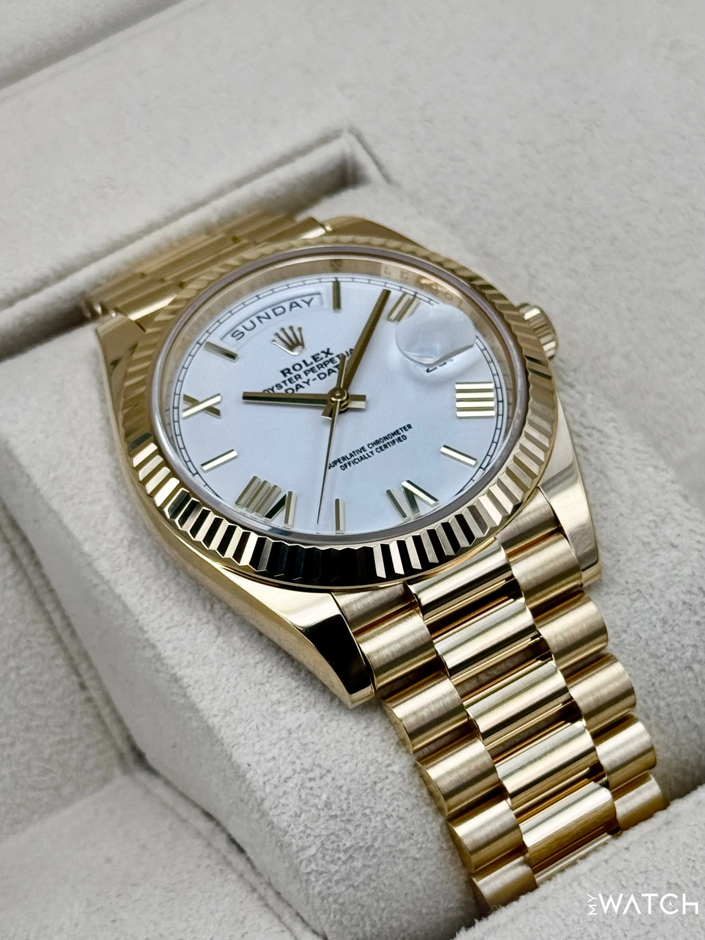 NEW 2025 Rolex Day-Date 40mm 228238 Presidential White Dial - Image 6