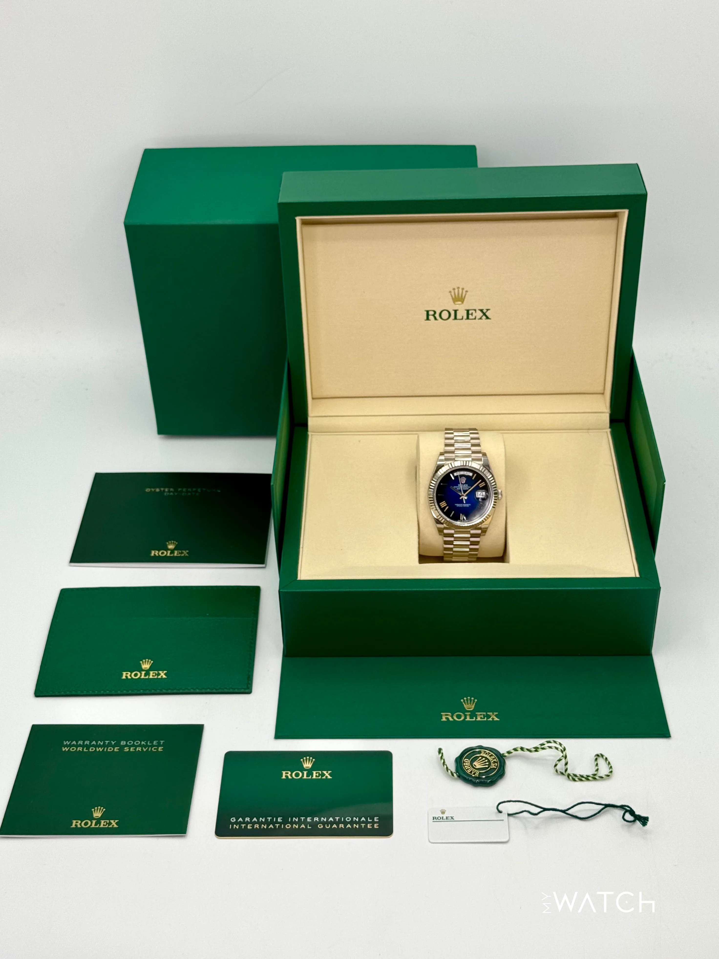 NEW 2025 Rolex Day-Date 40mm 228239 Presidential Blue Ombre Dial - Image 10