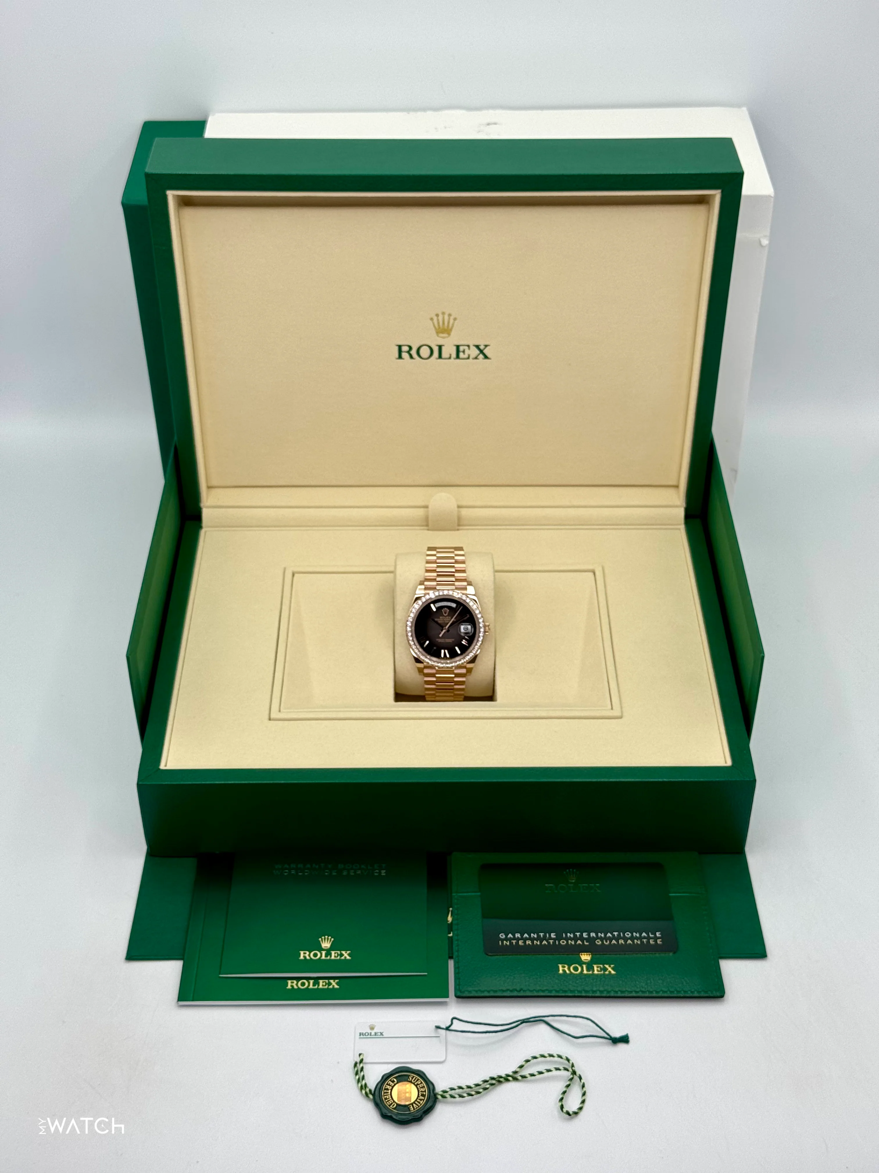 NEW 2025 Rolex Day-Date 40mm 228345RBR Rose Gold Slate Ombre Dial - Image 10