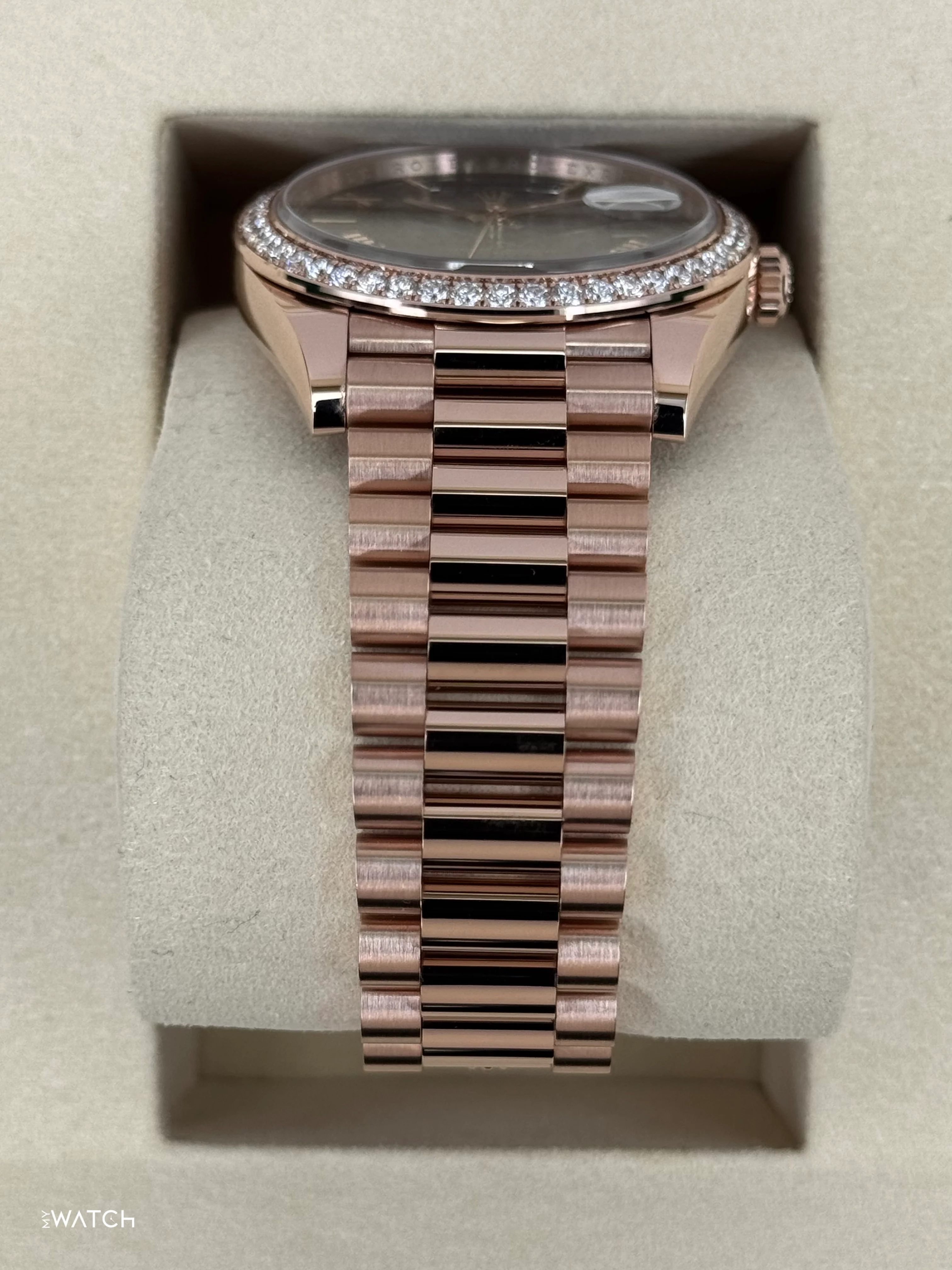 NEW 2025 Rolex Day-Date 40mm 228345RBR Rose Gold Slate Ombre Dial - Image 3
