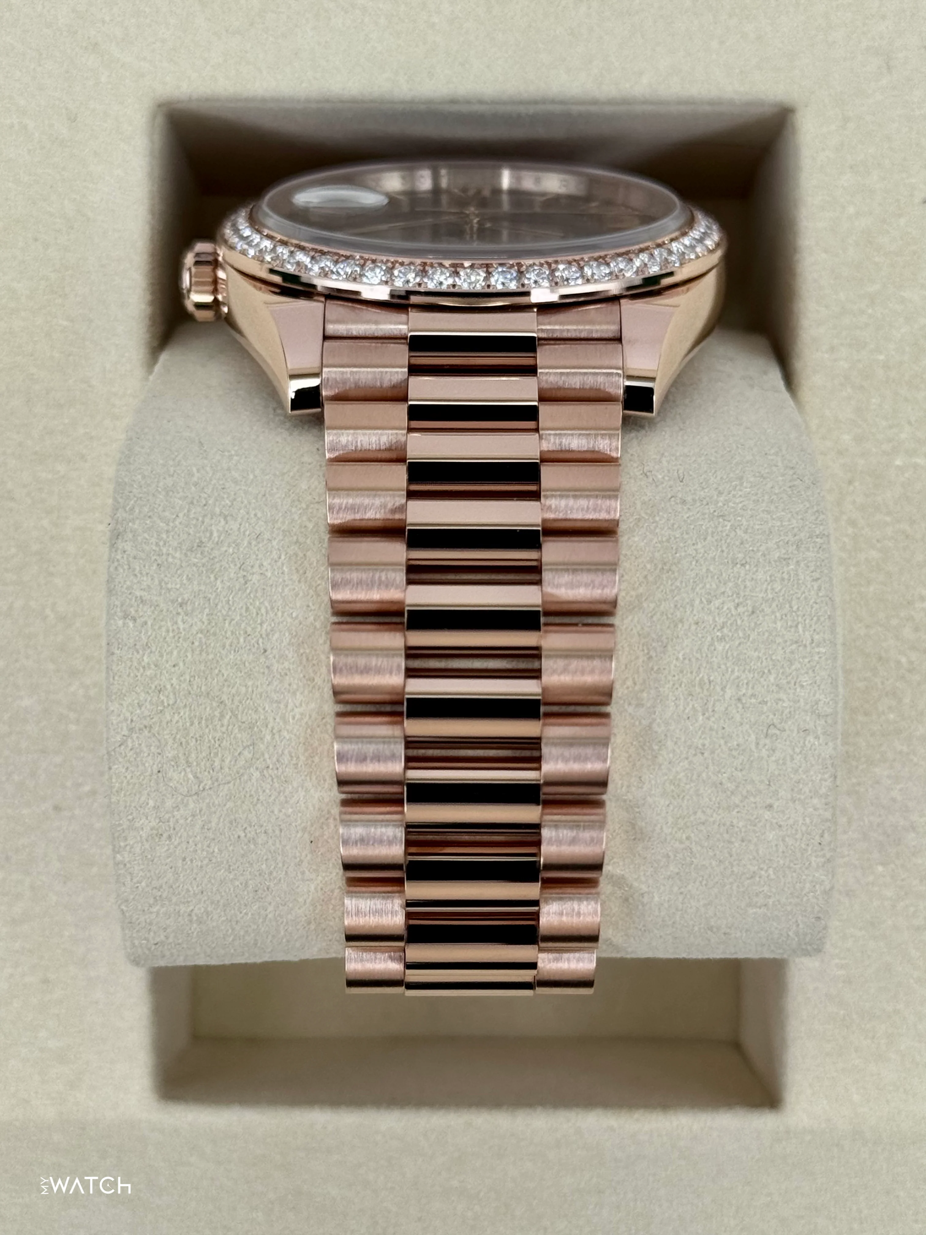 NEW 2025 Rolex Day-Date 40mm 228345RBR Rose Gold Slate Ombre Dial - Image 4