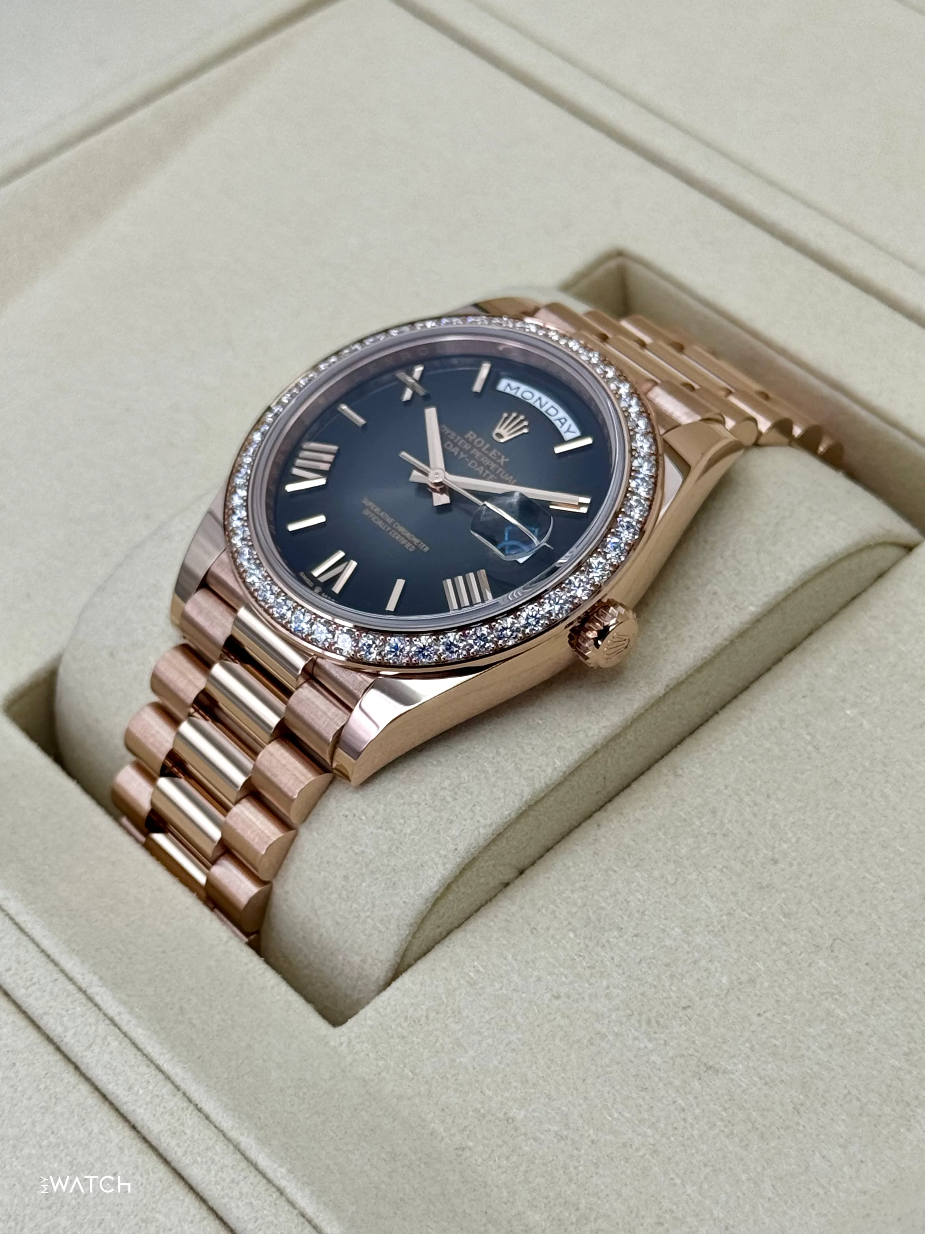 NEW 2025 Rolex Day-Date 40mm 228345RBR Rose Gold Slate Ombre Dial - Image 5