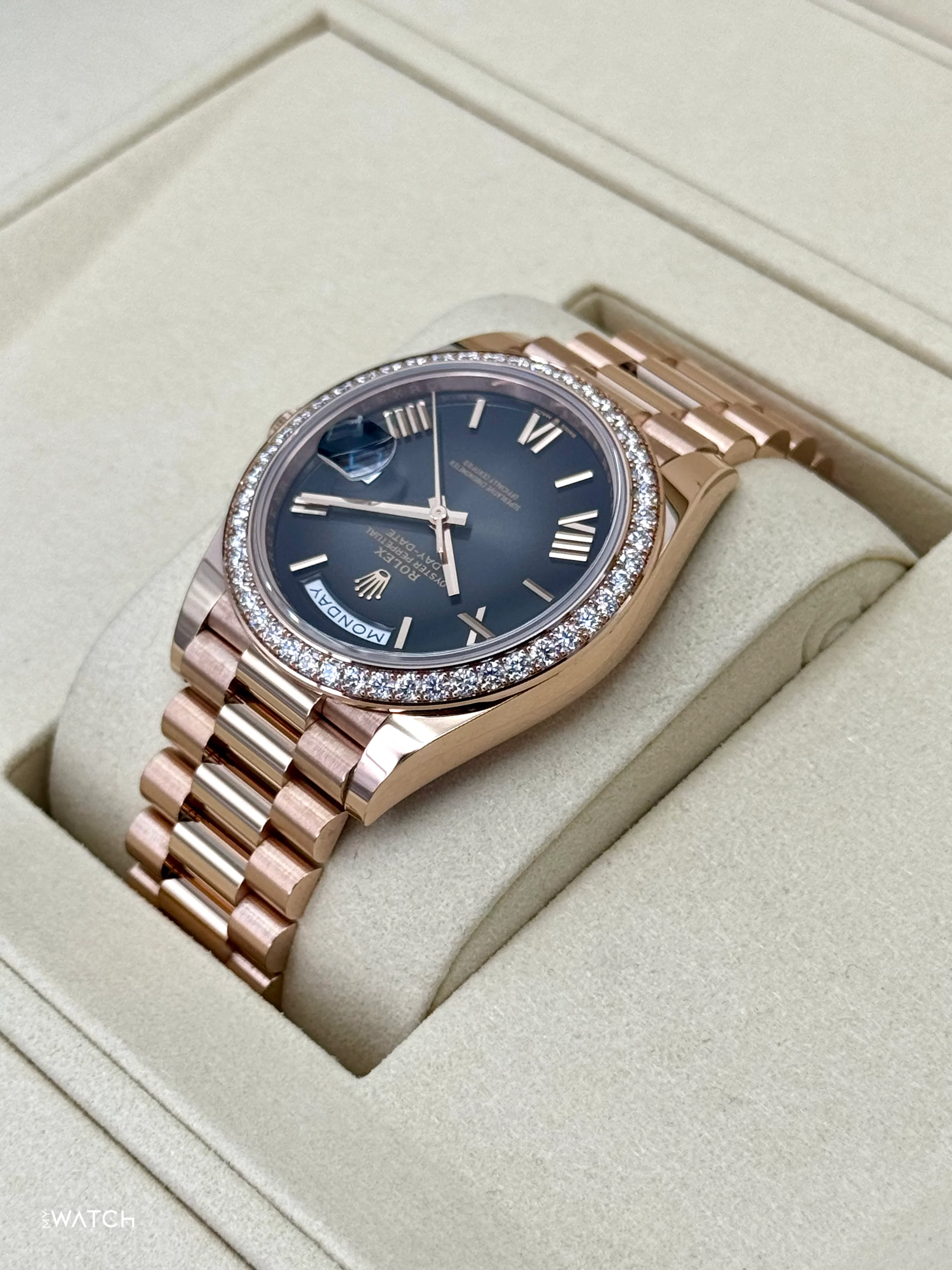 NEW 2025 Rolex Day-Date 40mm 228345RBR Rose Gold Slate Ombre Dial - Image 7