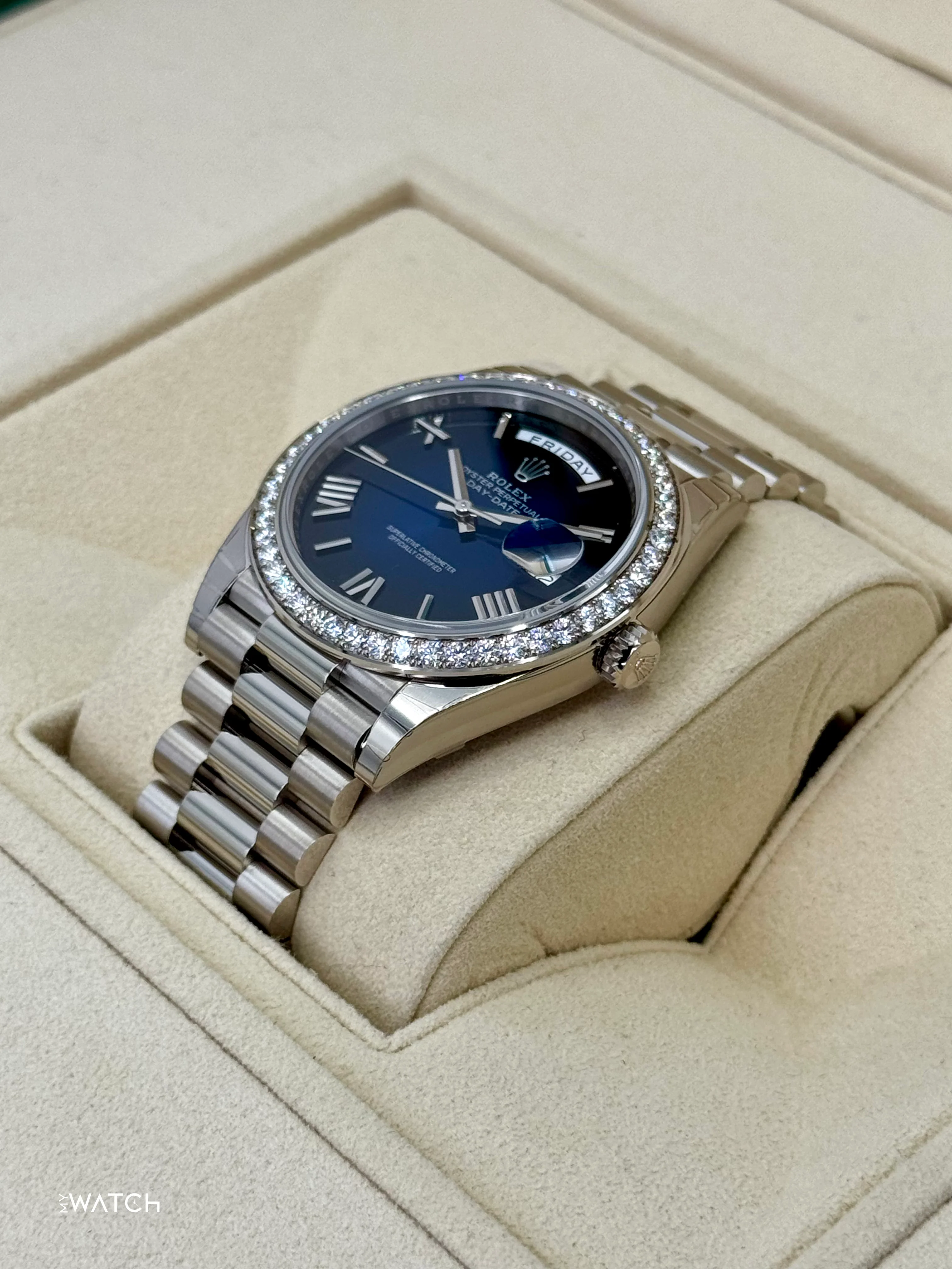 NEW 2025 Rolex Day-Date 40mm 228349RBR Presidential Blue Ombre Dial - Image 5