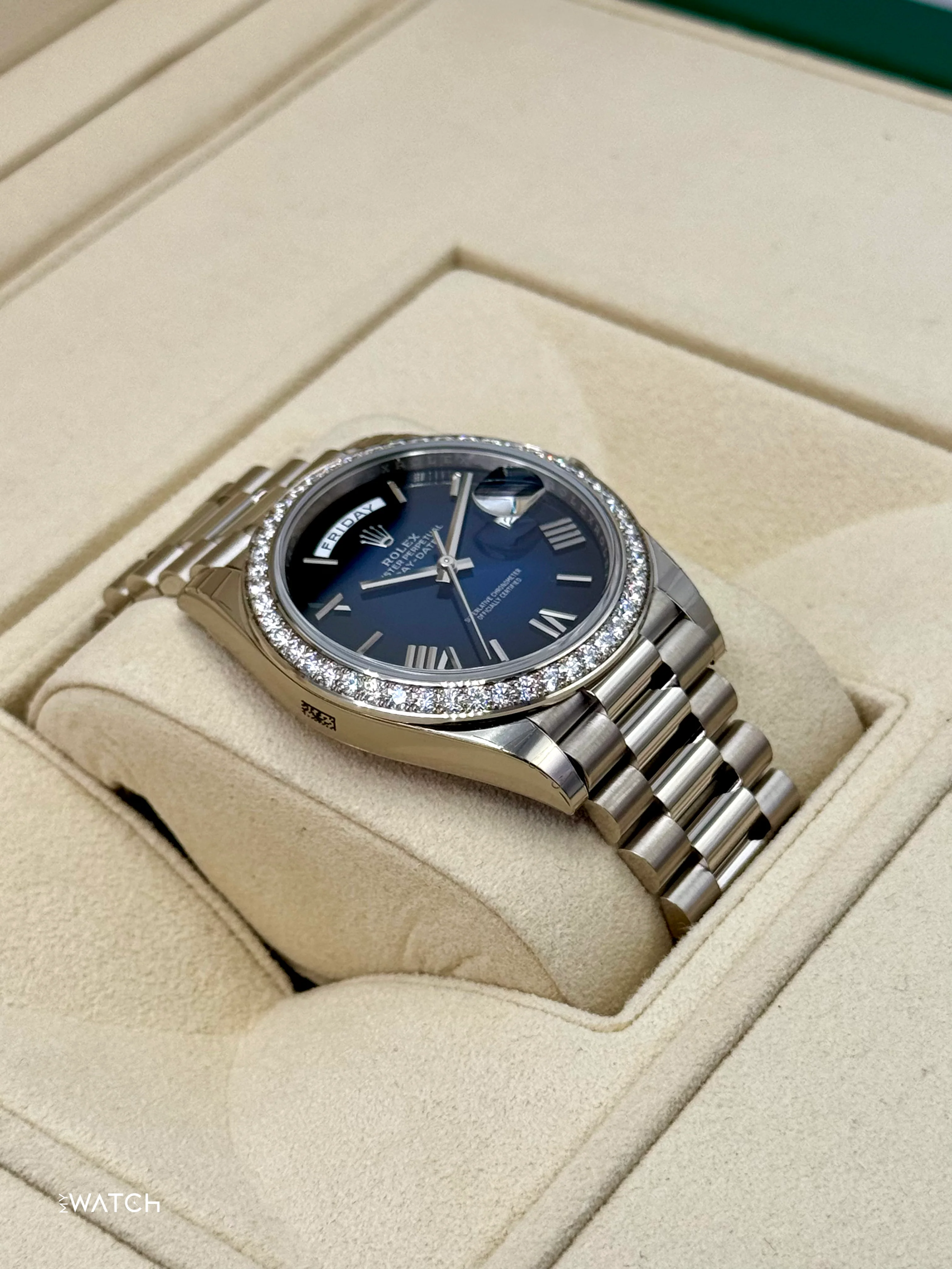 NEW 2025 Rolex Day-Date 40mm 228349RBR Presidential Blue Ombre Dial - Image 6