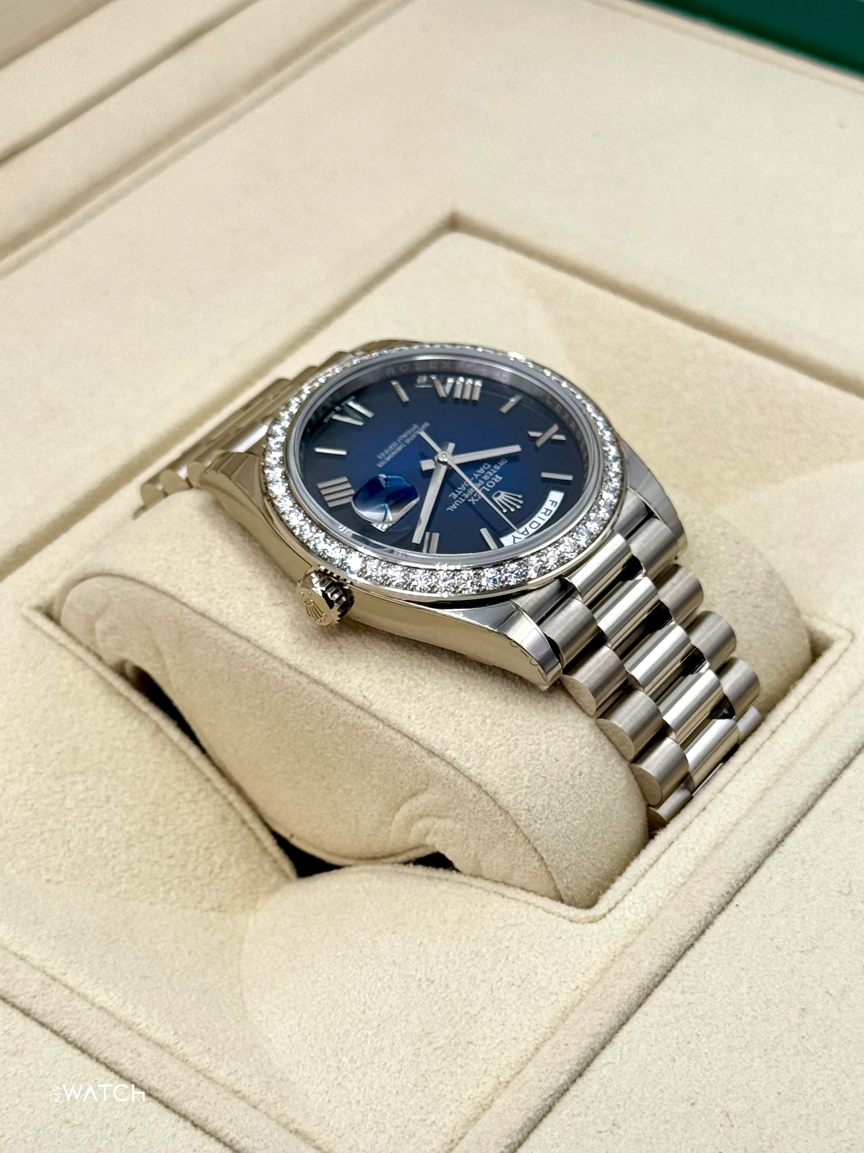 NEW 2025 Rolex Day-Date 40mm 228349RBR Presidential Blue Ombre Dial - Image 8