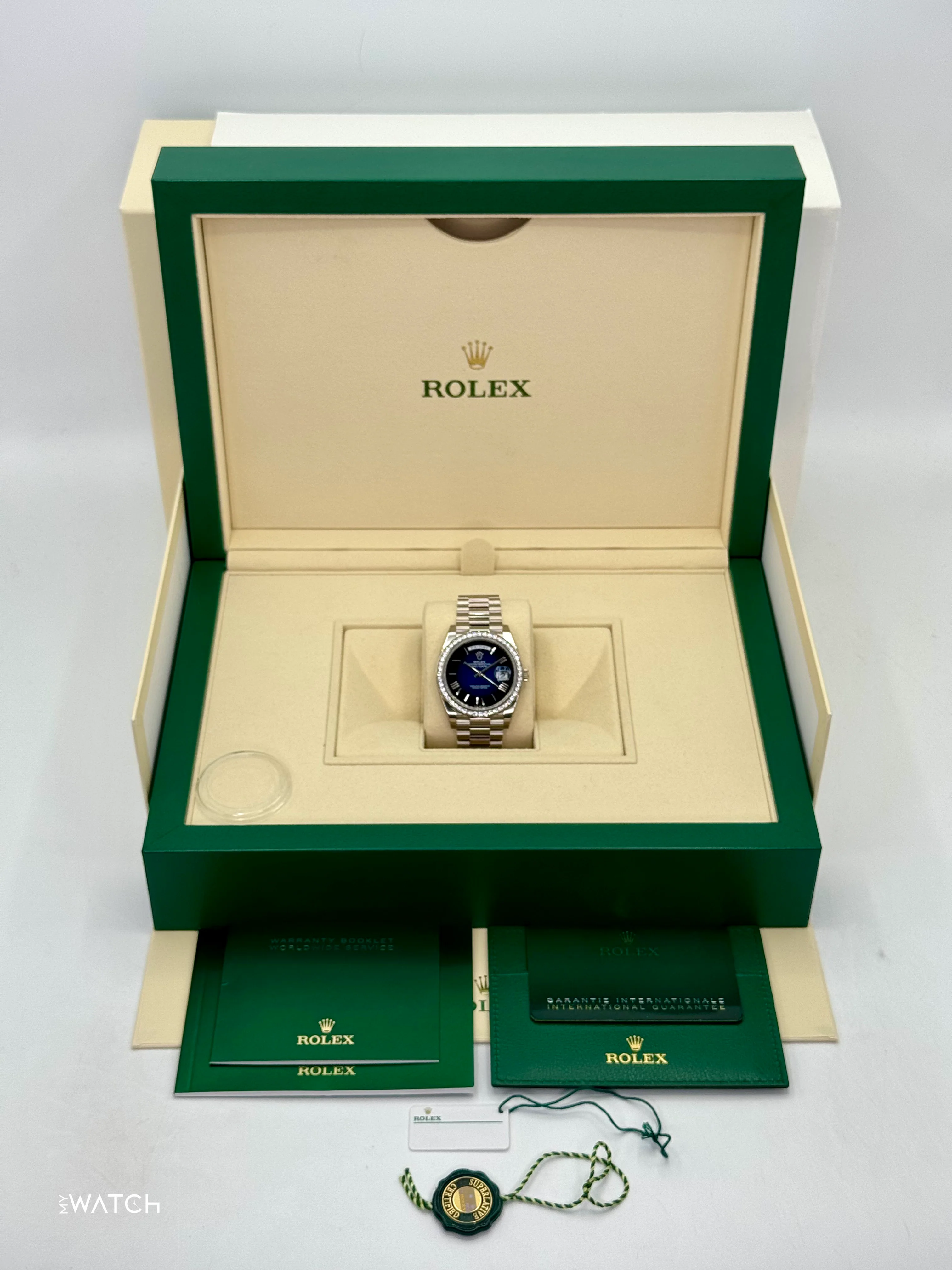 NEW 2025 Rolex Day-Date 40mm 228349RBR Presidential Blue Ombre Dial - Image 9