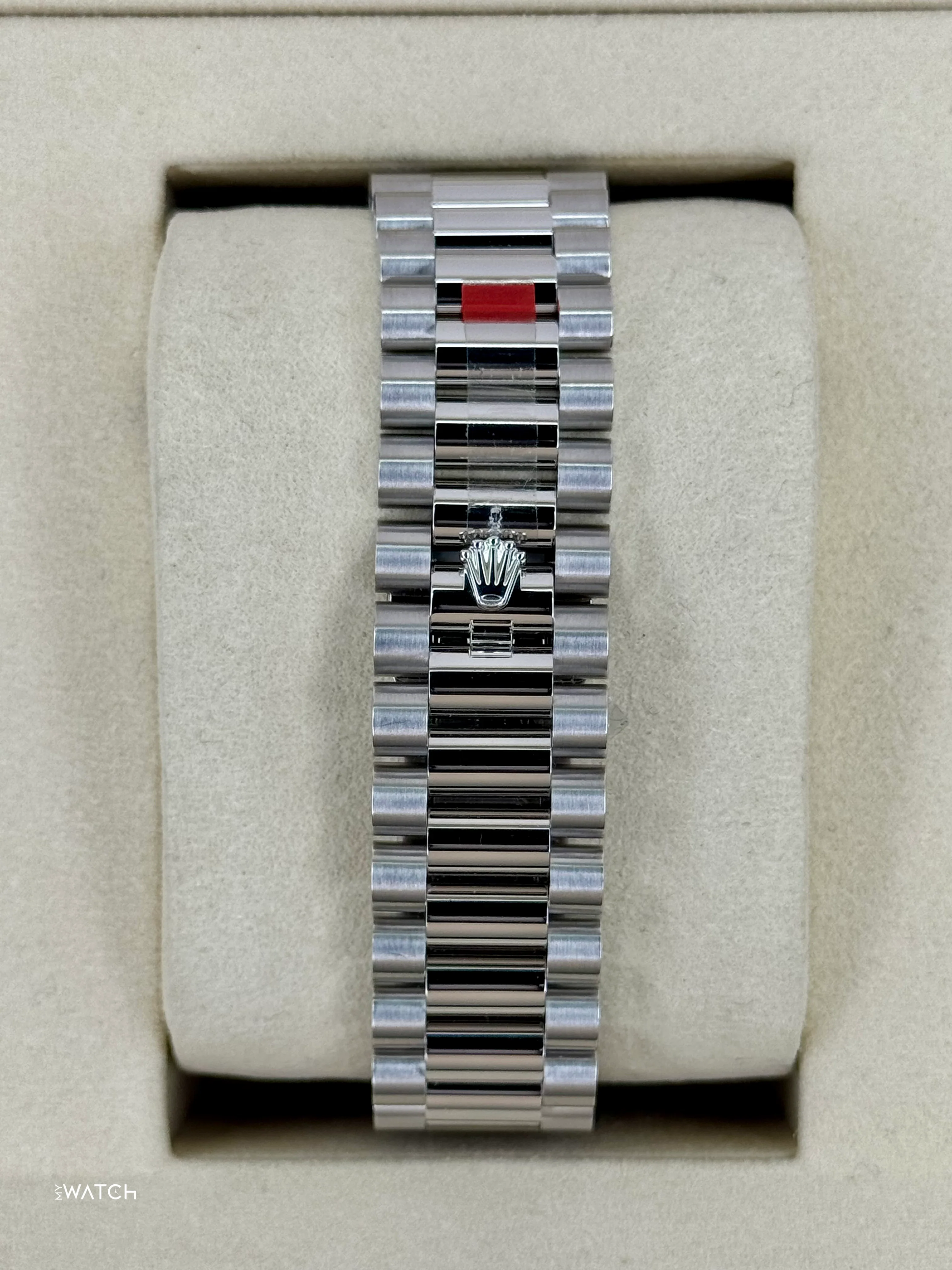 NEW 2025 Rolex Day-Date 40mm 228396TBR Ice Blue Diamond Baguette Dial - Image 2