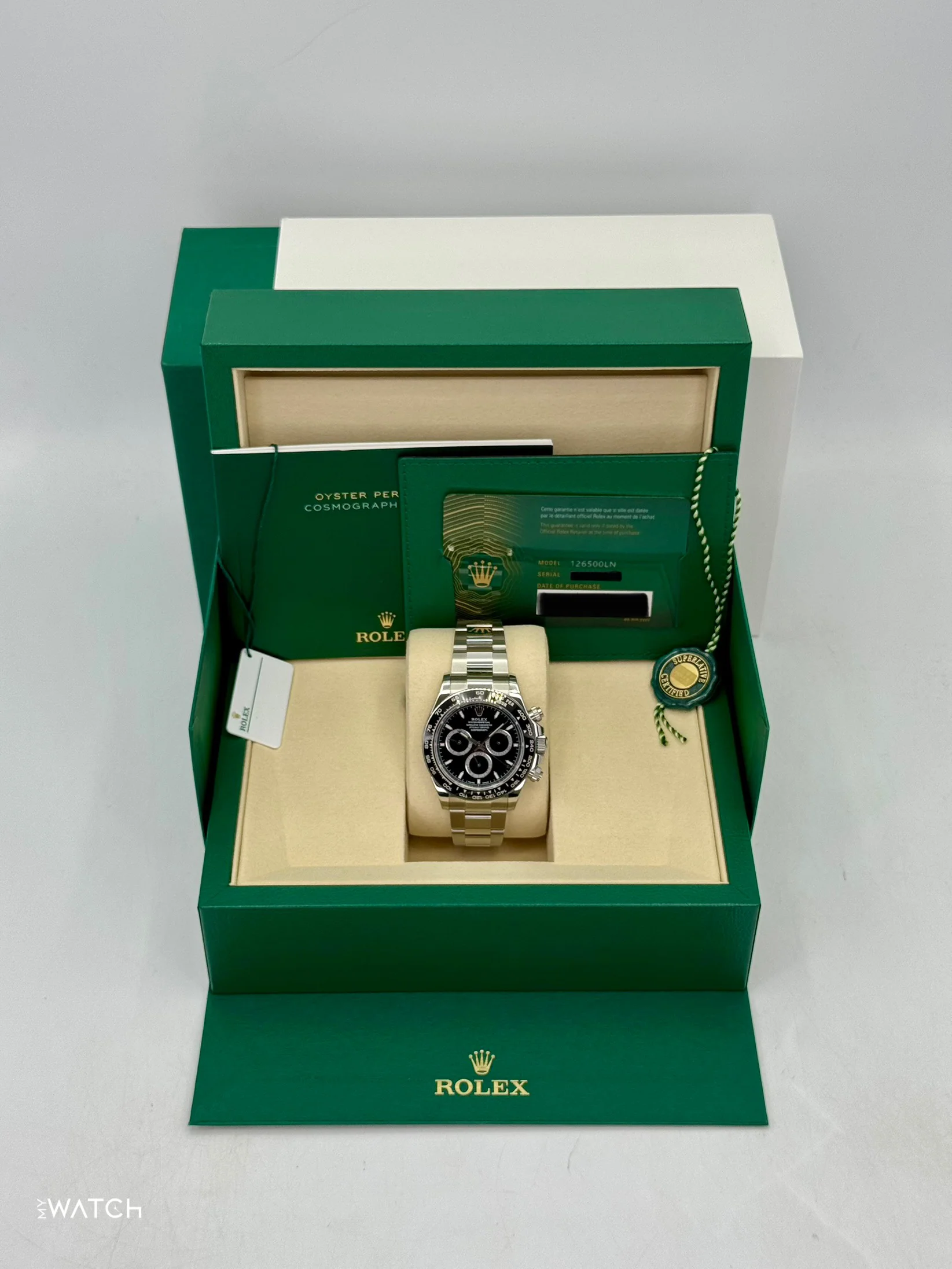NEW 2025 Rolex Daytona 40mm 126500LN Stainless Steel Black Dial - Image 9