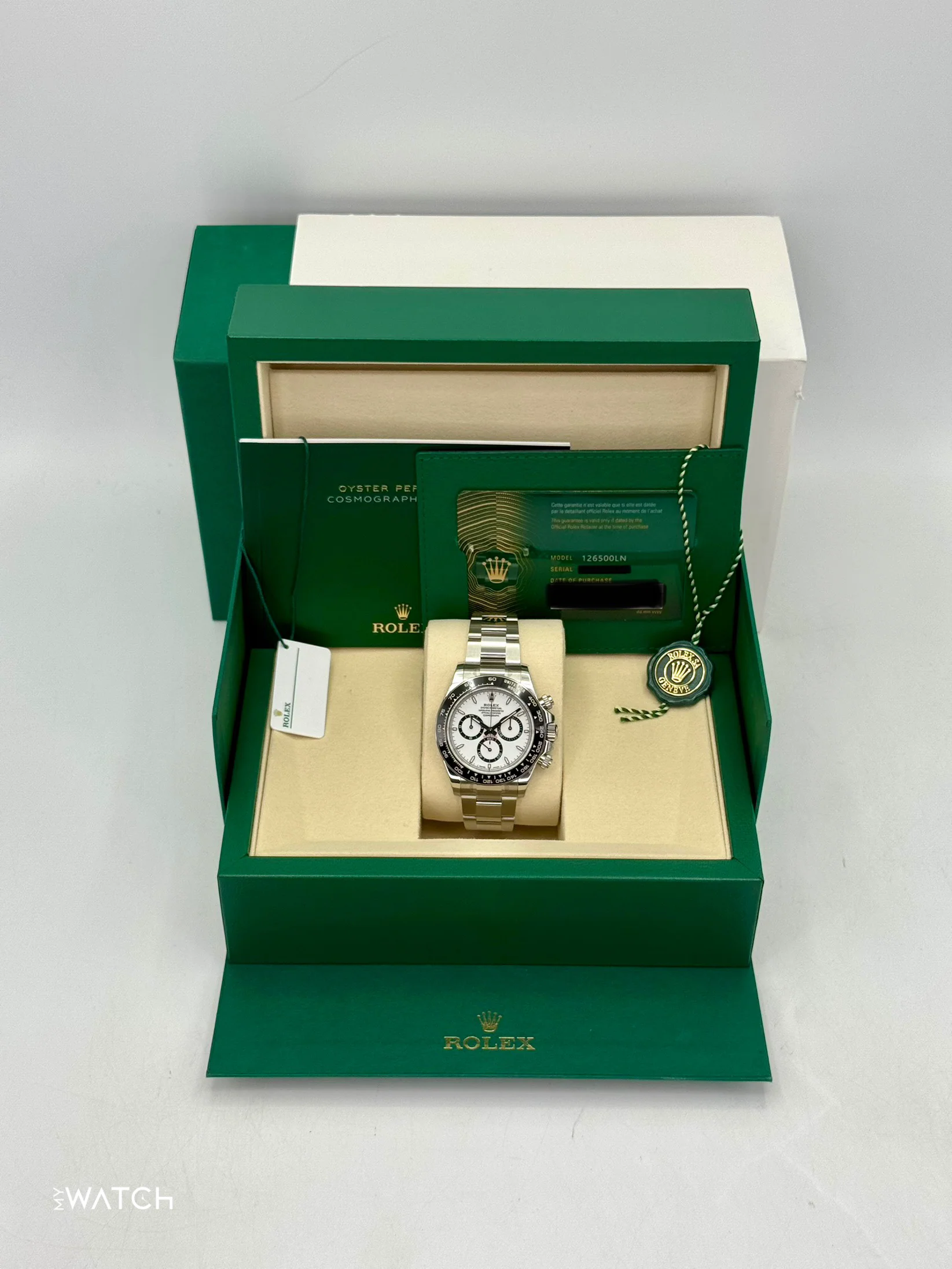 NEW 2025 Rolex Daytona 40mm 126500LN Stainless Steel Panda Dial (STICKERED) - Image 8