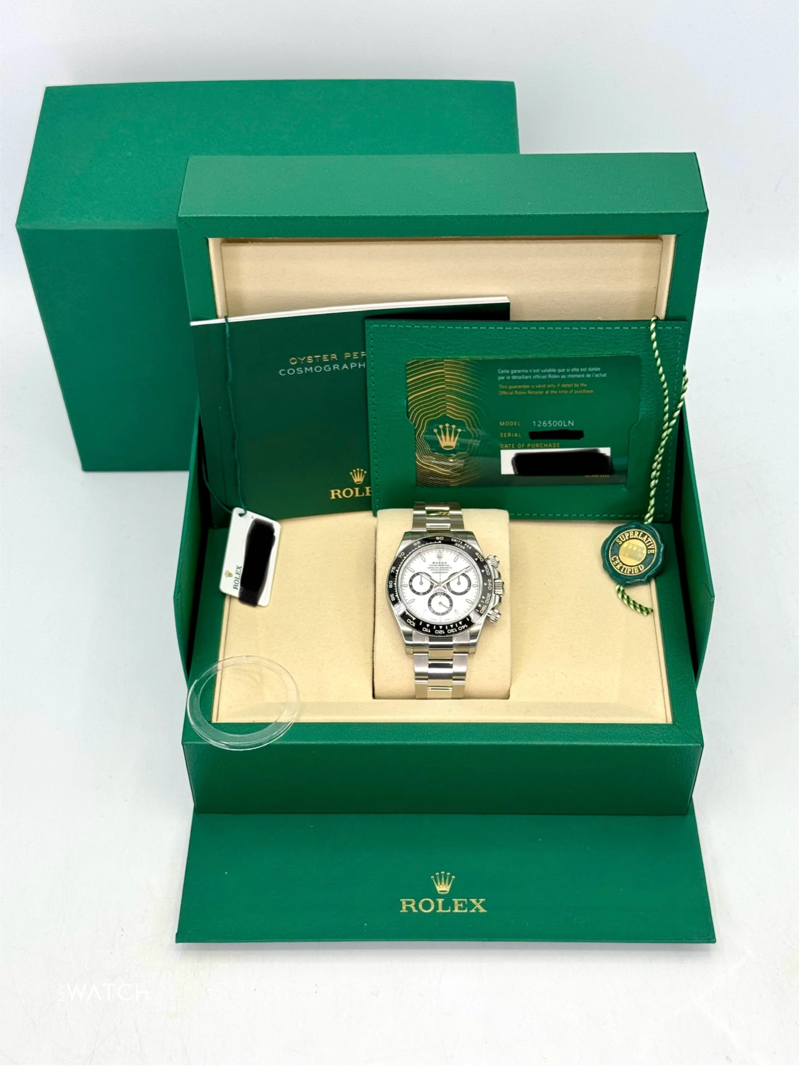 NEW 2025 Rolex Daytona 40mm 126500LN Stainless Steel Panda Dial (STICKERED) - Image 9