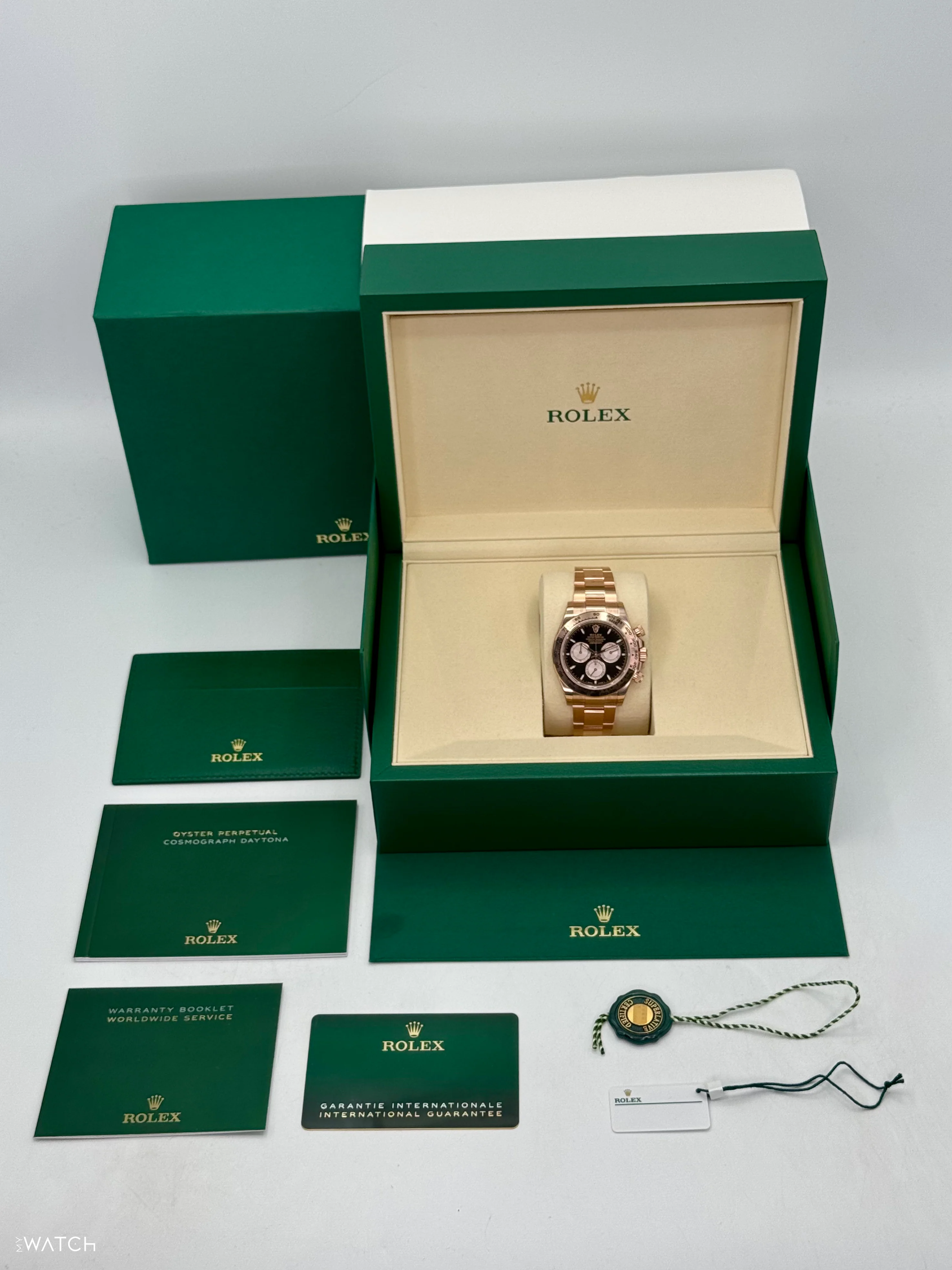 NEW 2025 Rolex Daytona 40mm 126505 Rose Gold Black Dial (STICKERED) - Image 10