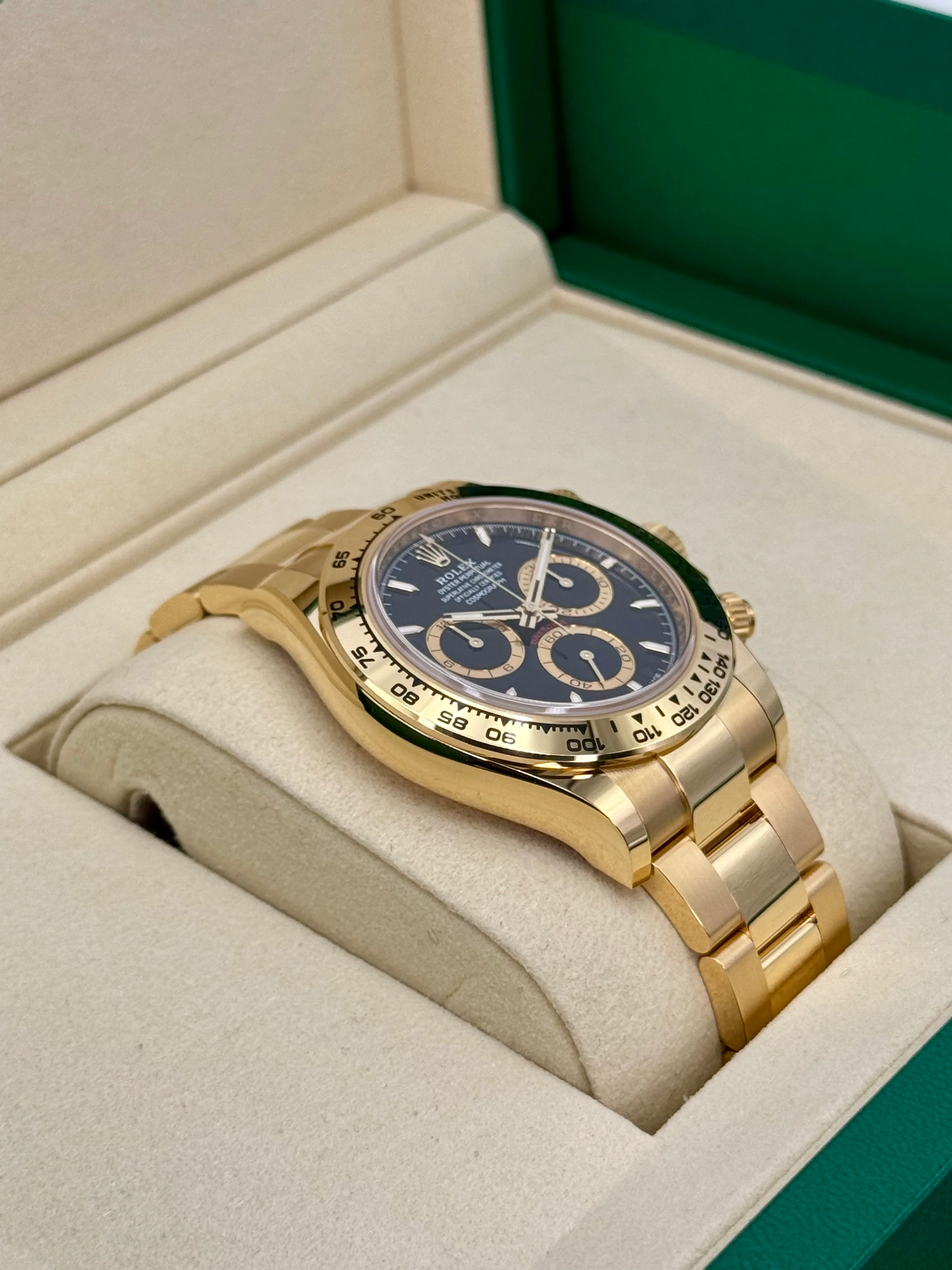 NEW 2025 Rolex Daytona 40mm 126508 18K Yellow Gold Black Dial - Image 6