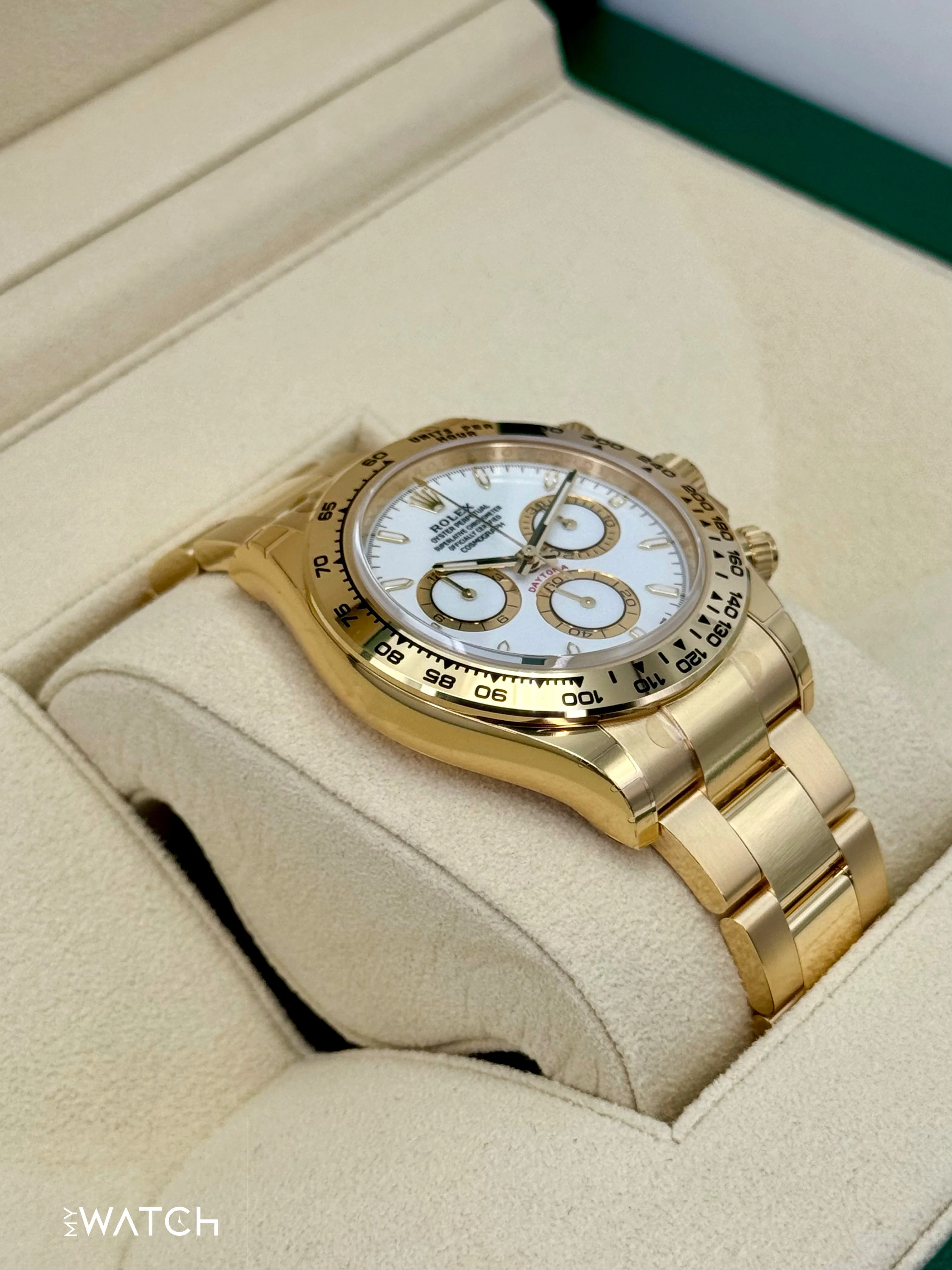 NEW 2025 Rolex Daytona 40mm 126508 18K Yellow Gold White Dial - Image 6