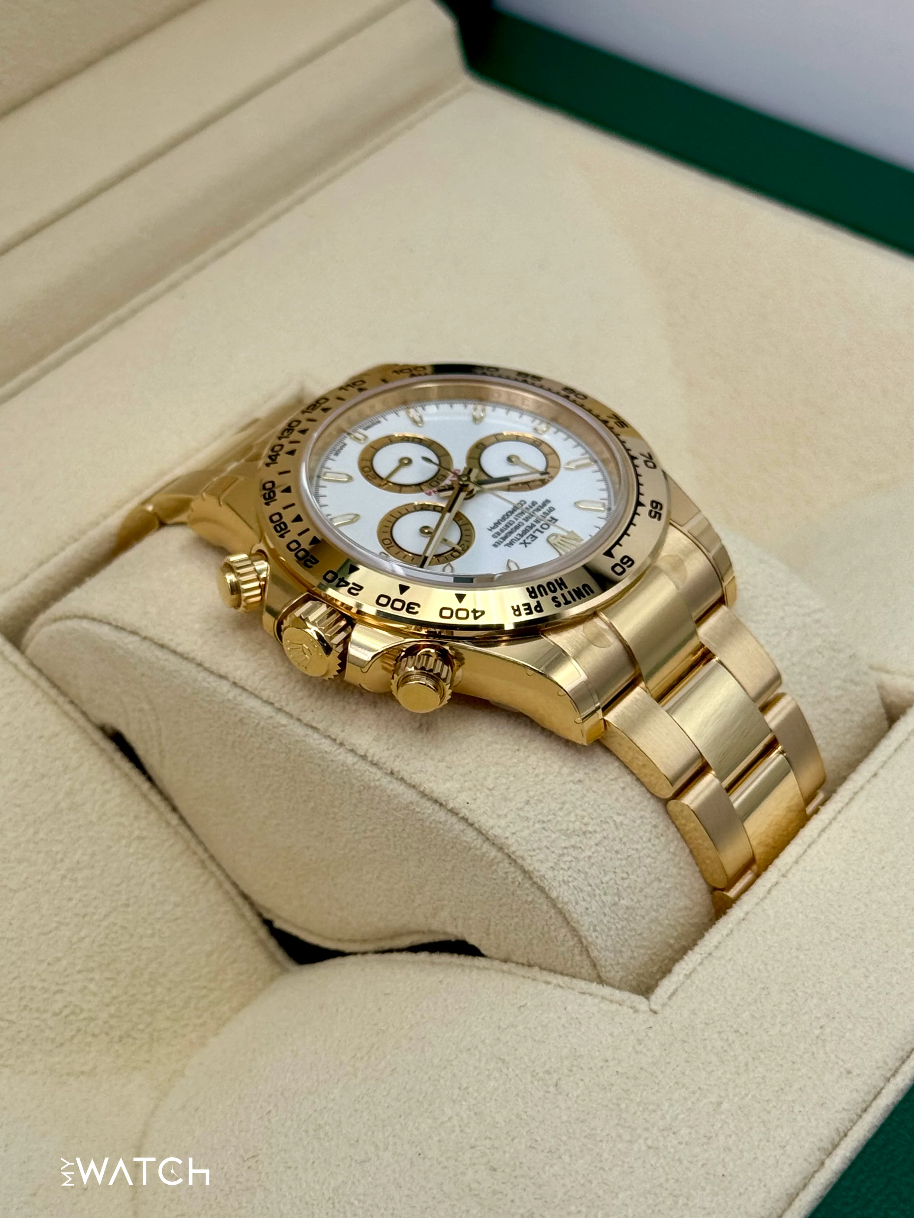 NEW 2025 Rolex Daytona 40mm 126508 18K Yellow Gold White Dial - Image 8