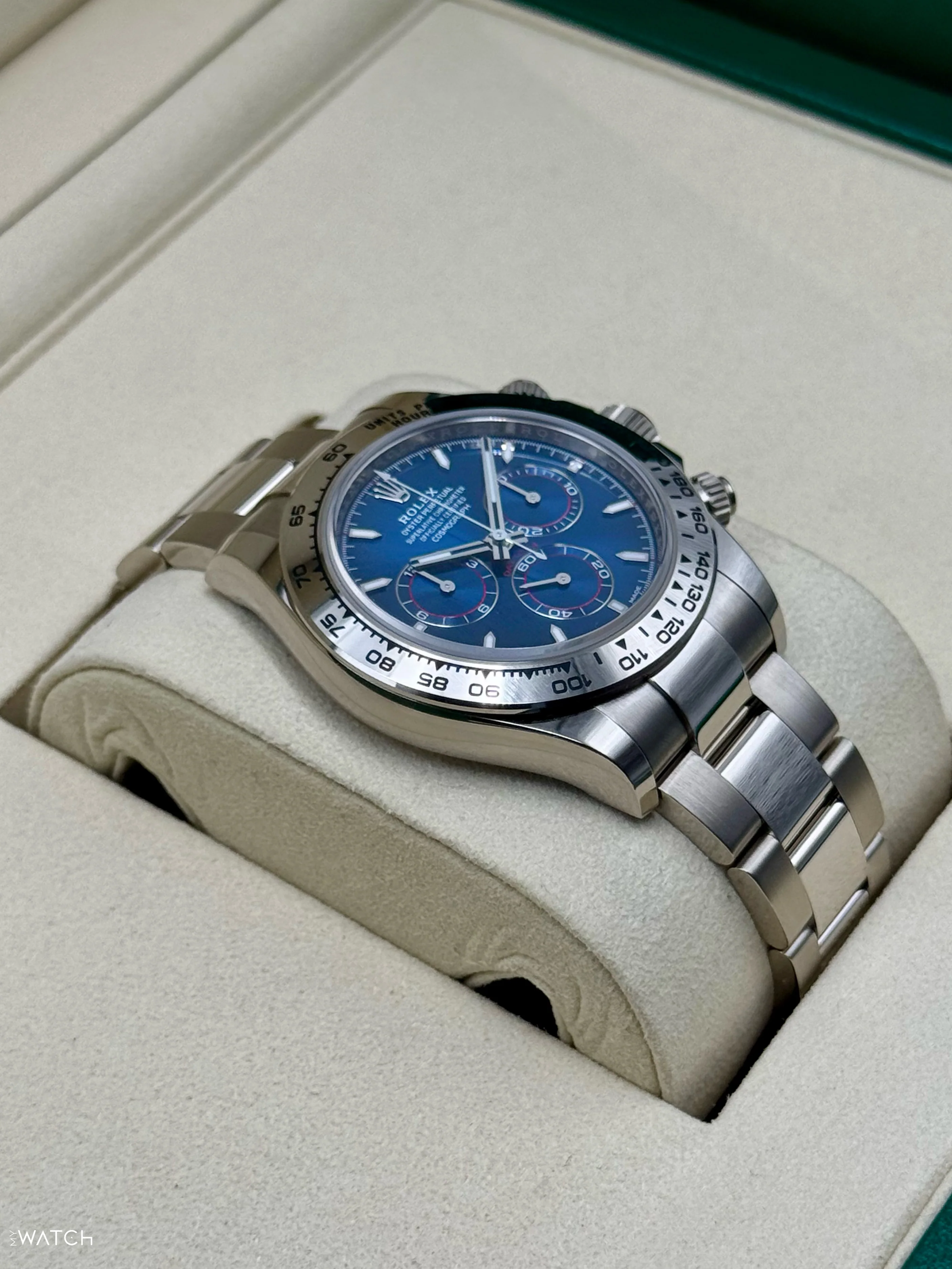 NEW 2025 Rolex Daytona 40mm 126509 White Gold Blue Dial - Image 6