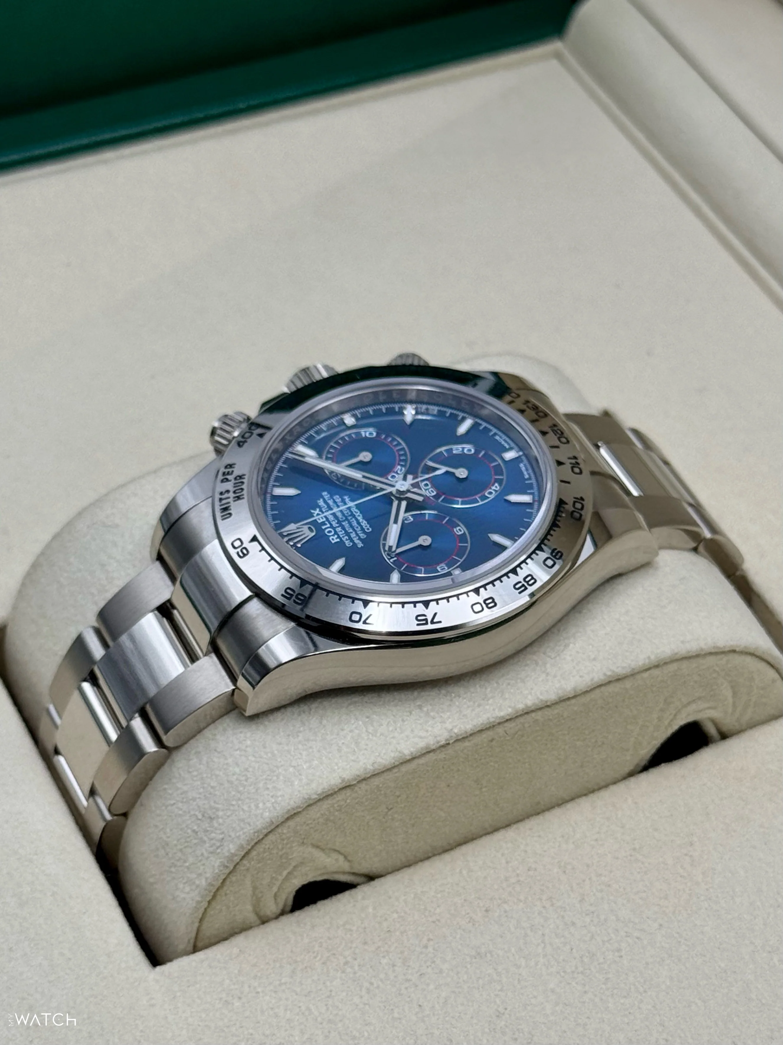 NEW 2025 Rolex Daytona 40mm 126509 White Gold Blue Dial - Image 7