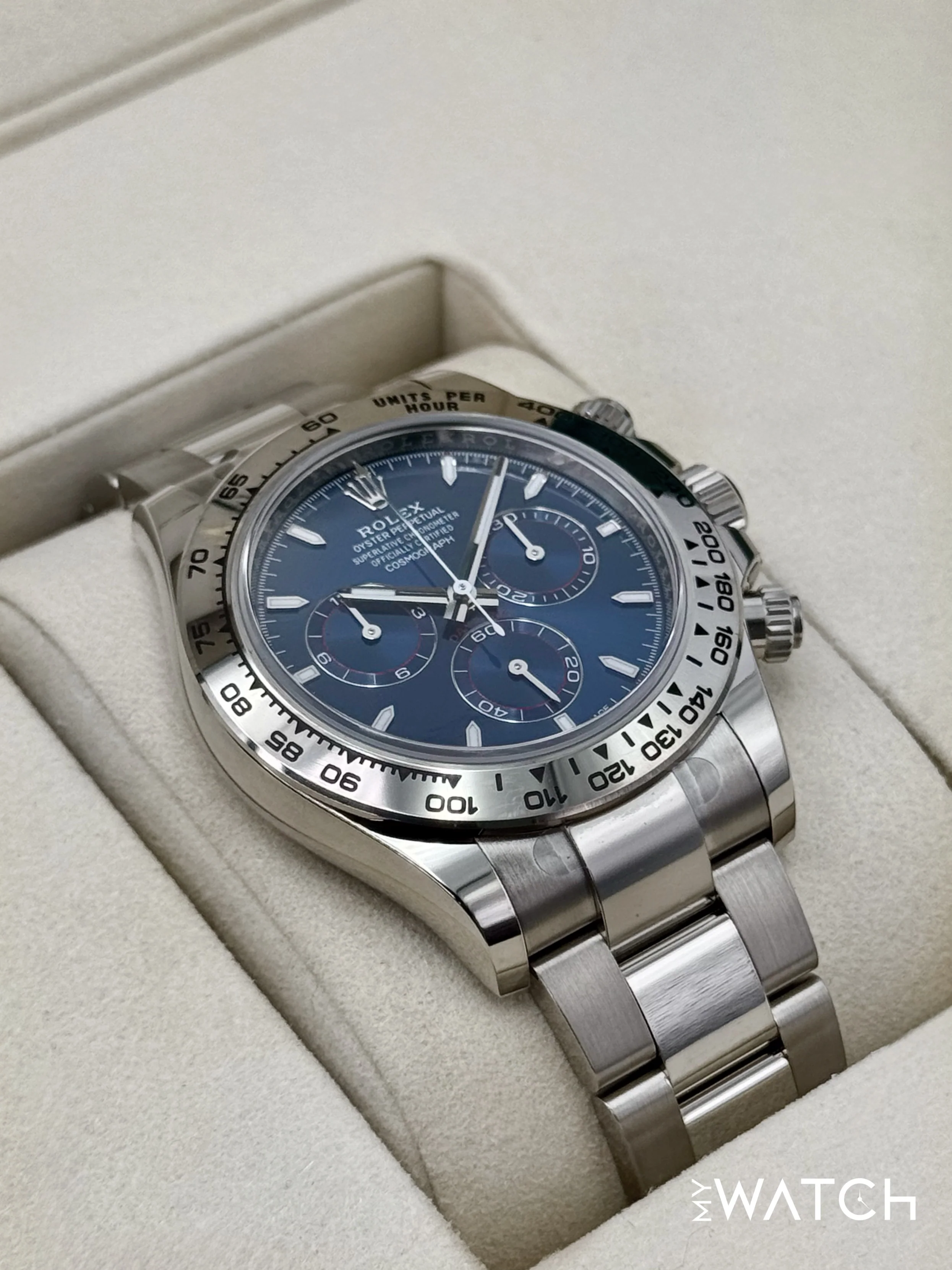 NEW 2025 Rolex Daytona 40mm 126509 White Gold Blue Dial (STICKERED) - Image 6