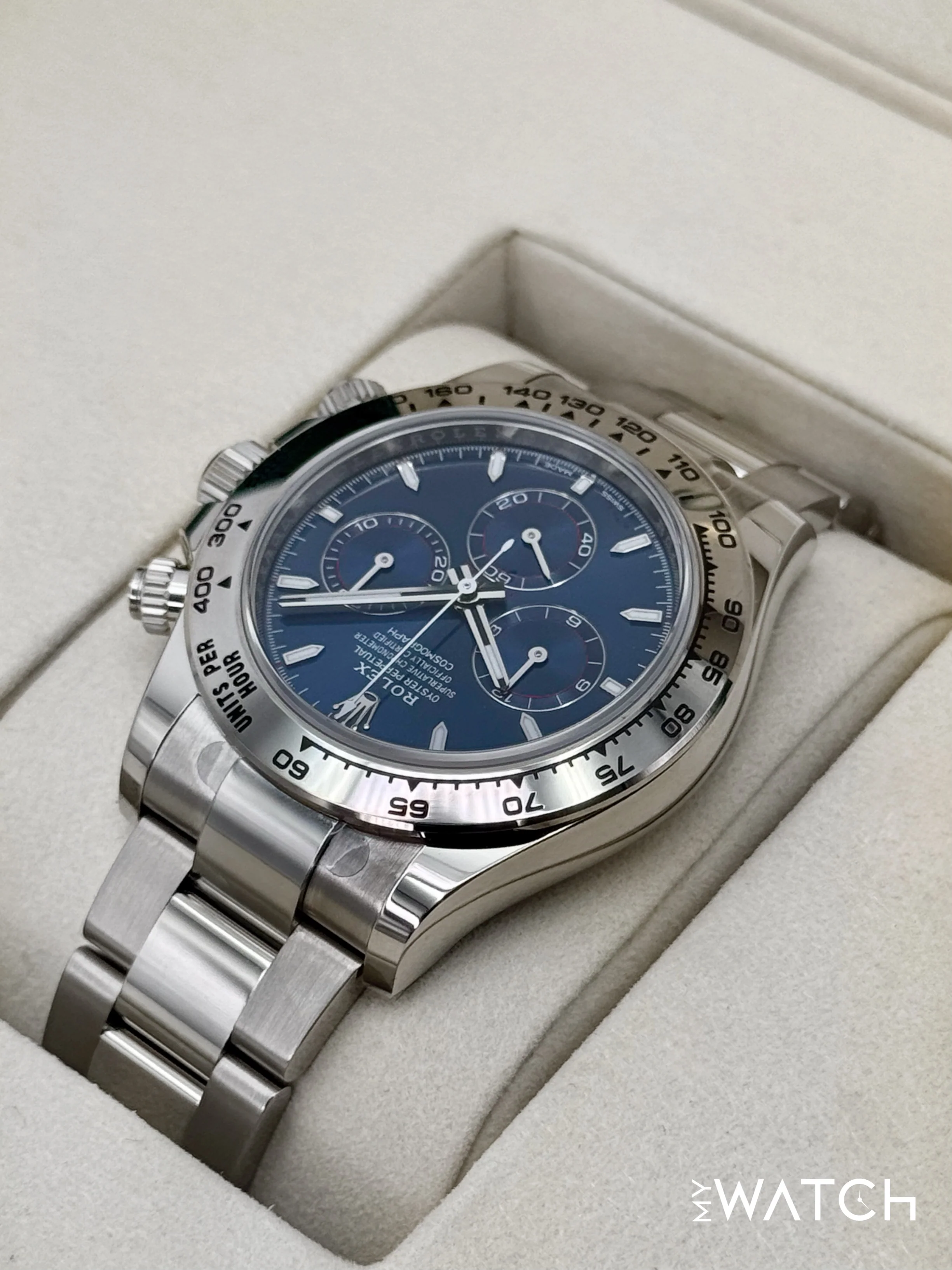 NEW 2025 Rolex Daytona 40mm 126509 White Gold Blue Dial (STICKERED) - Image 7