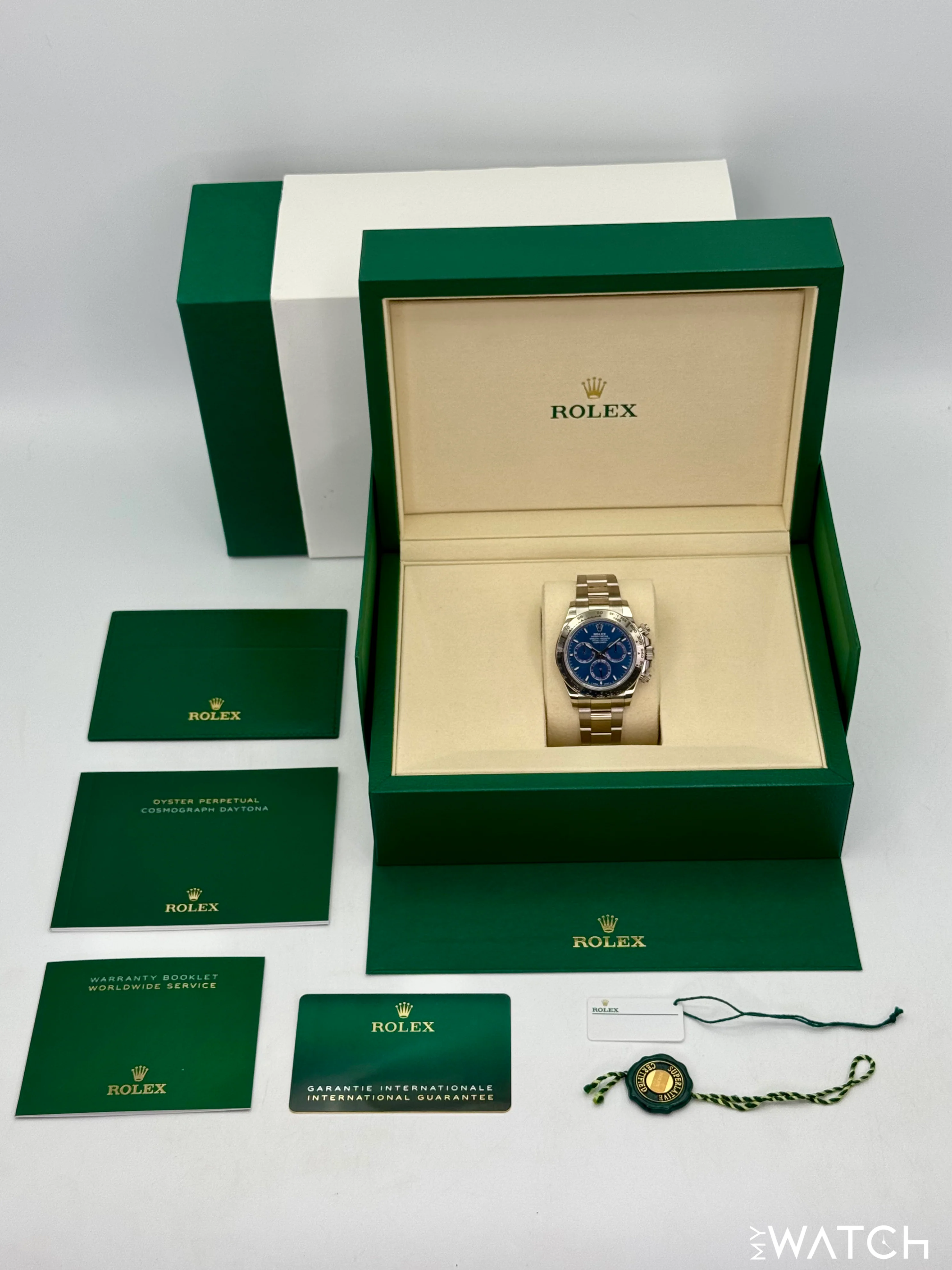 NEW 2025 Rolex Daytona 40mm 126509 White Gold Blue Dial (STICKERED) - Image 10