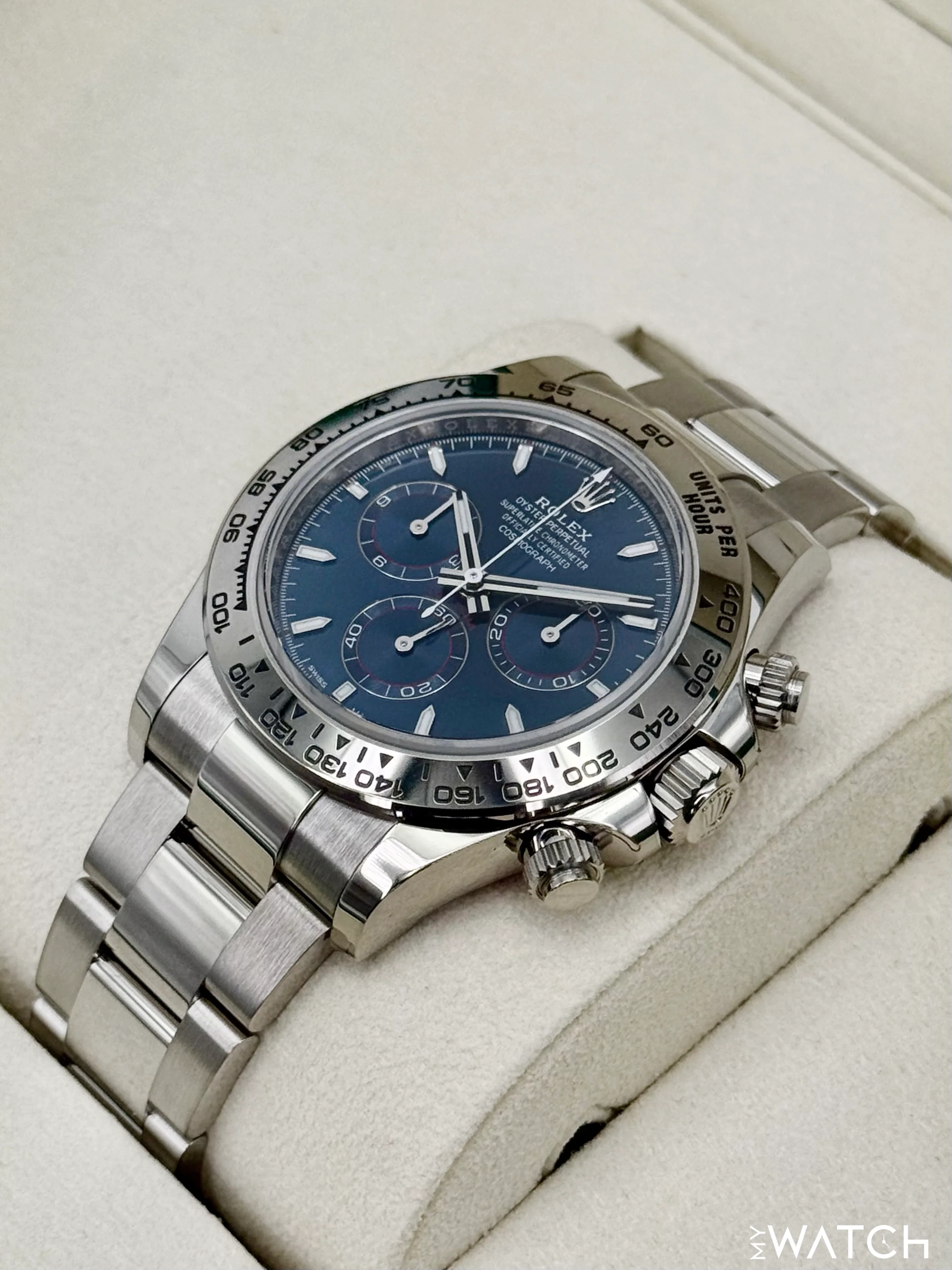 NEW 2025 Rolex Daytona 40mm 126509 White Gold Blue Dial (STICKERED) - Image 5