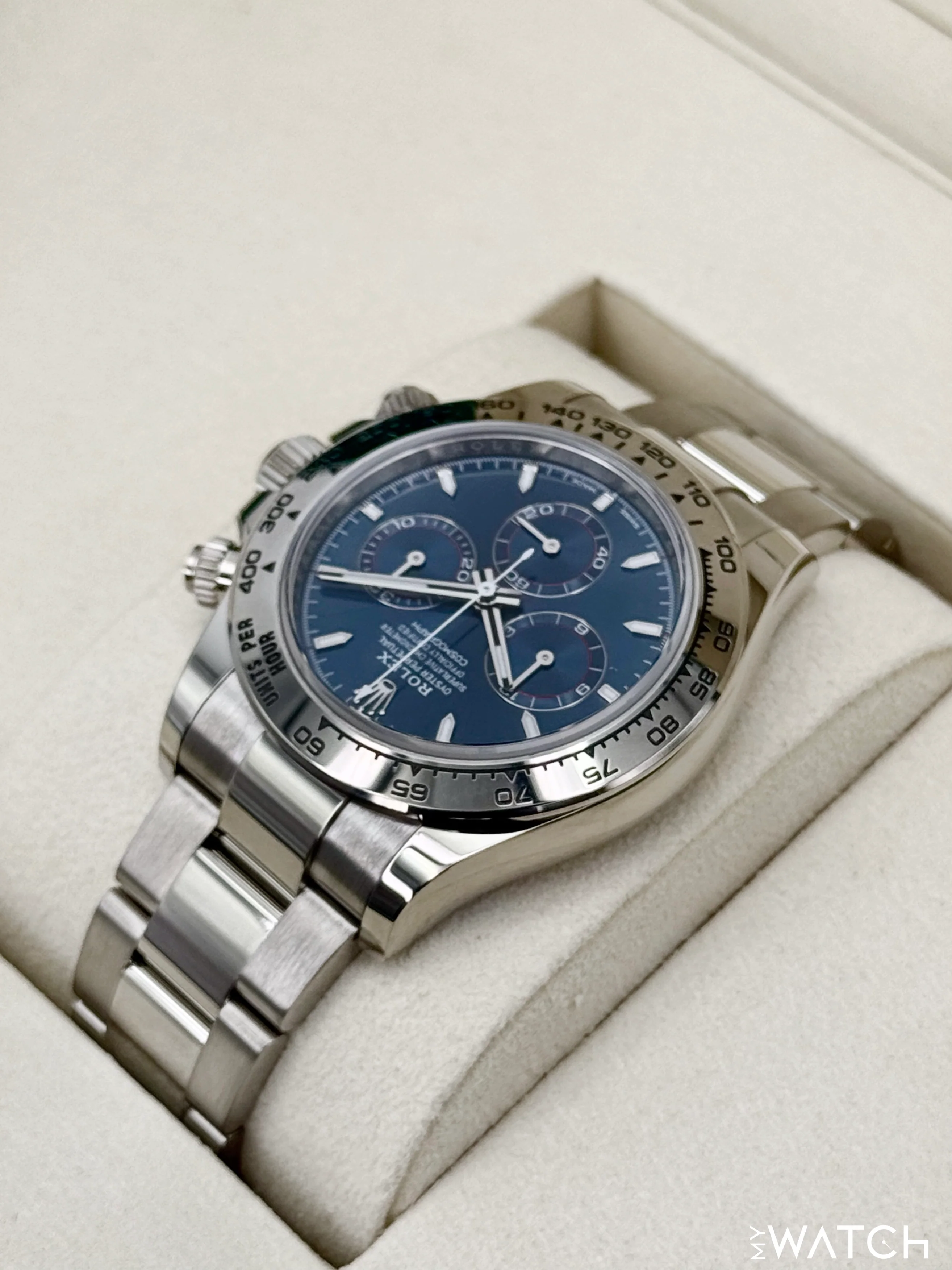 NEW 2025 Rolex Daytona 40mm 126509 White Gold Blue Dial (STICKERED) - Image 7