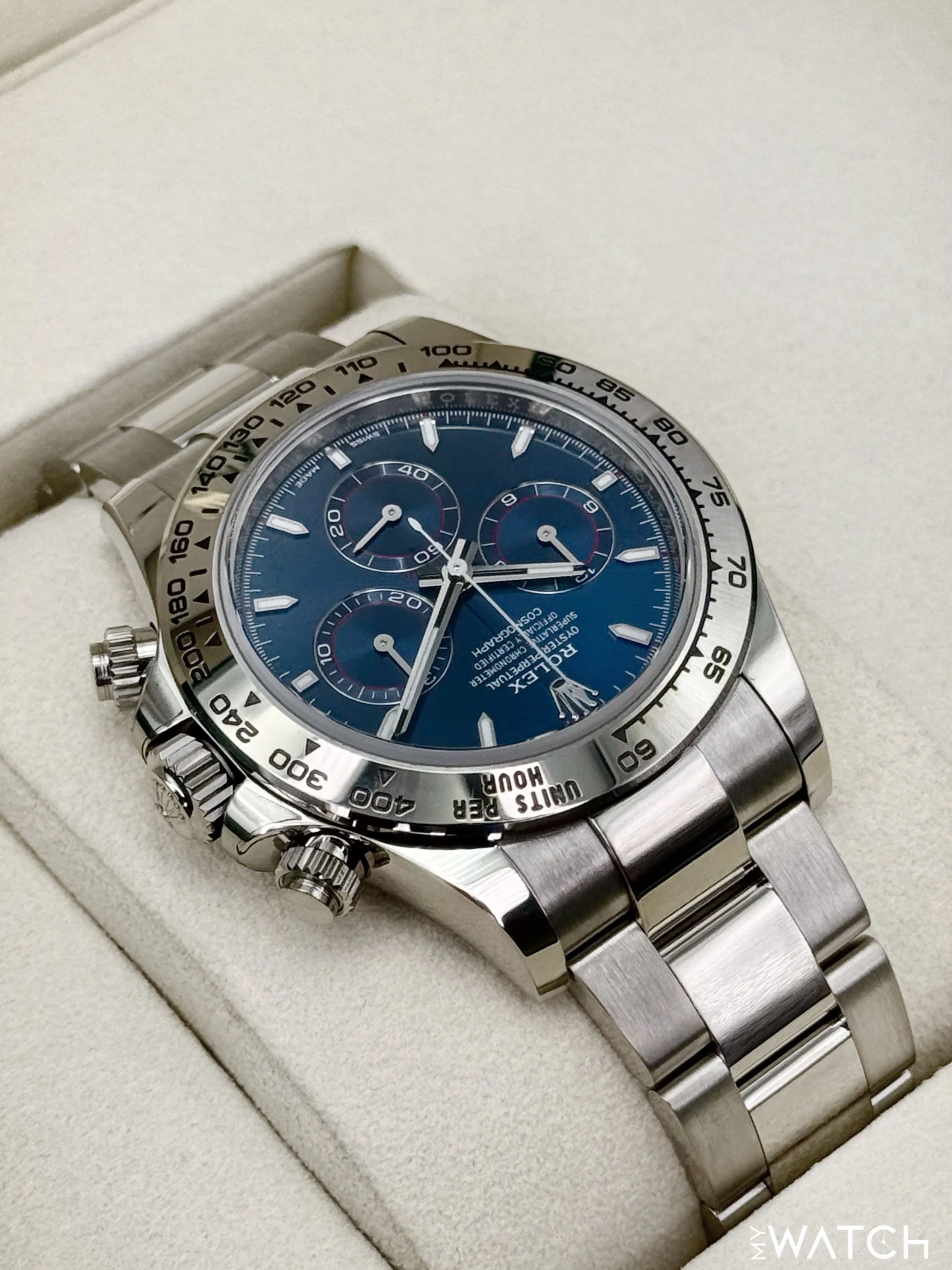 NEW 2025 Rolex Daytona 40mm 126509 White Gold Blue Dial (STICKERED) - Image 8