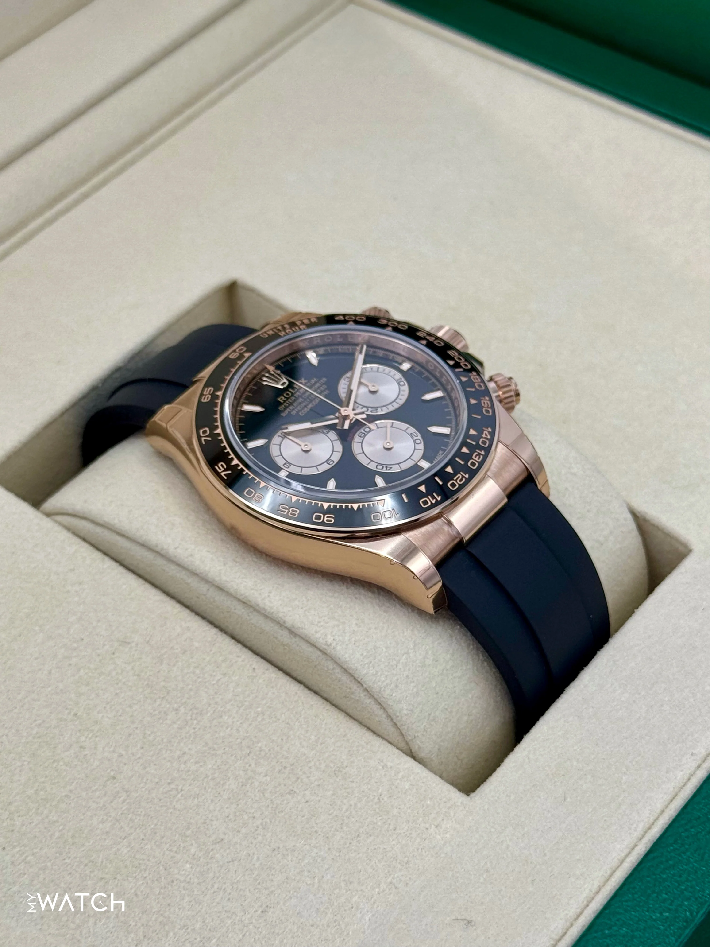 NEW 2025 Rolex Daytona 40mm 126515LN Rose Gold Oysterflex Black Dial (STICKERED) - Image 4