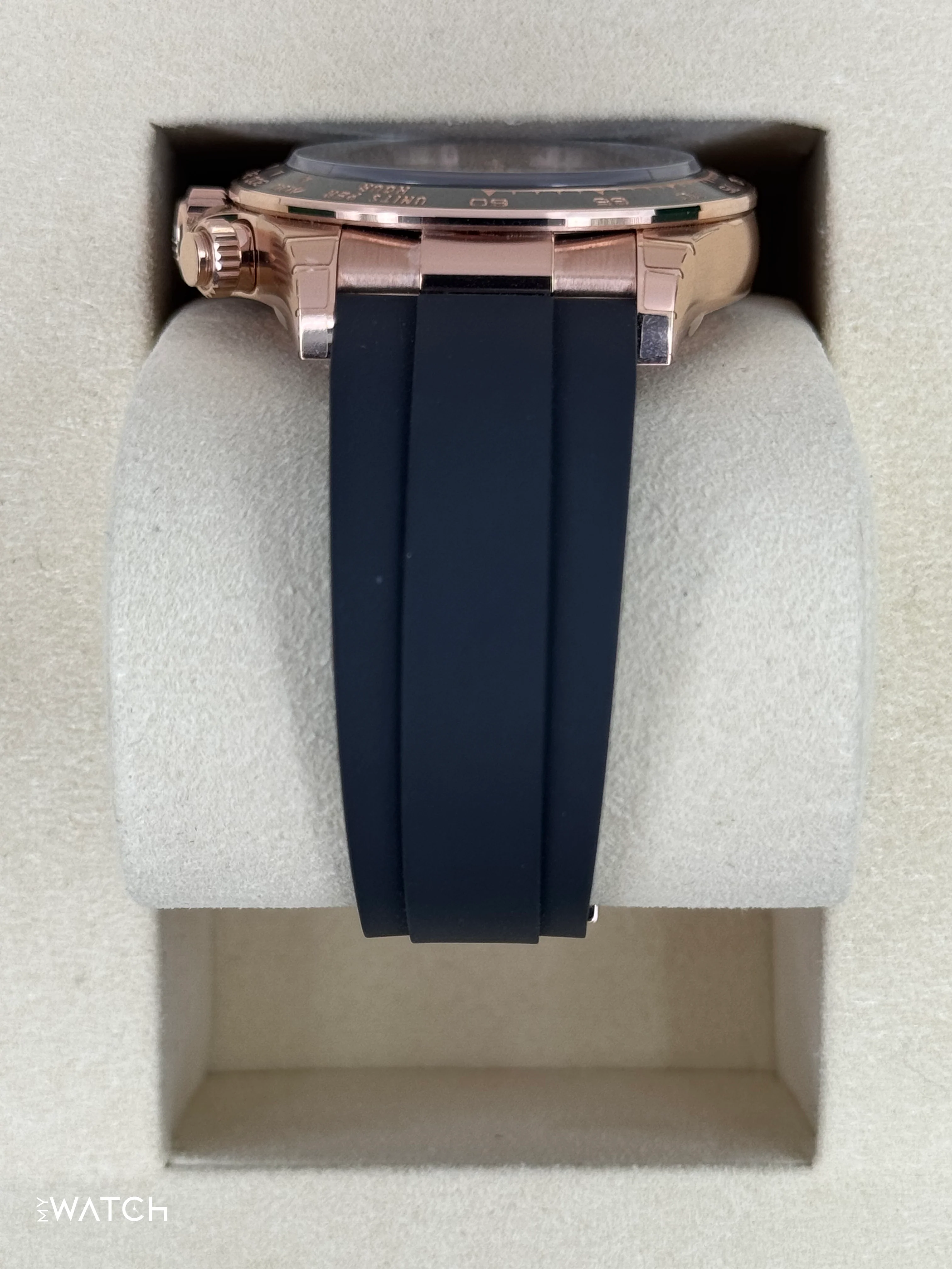 NEW 2025 Rolex Daytona 40mm 126515LN Rose Gold Oysterflex Black Dial (STICKERED) - Image 8