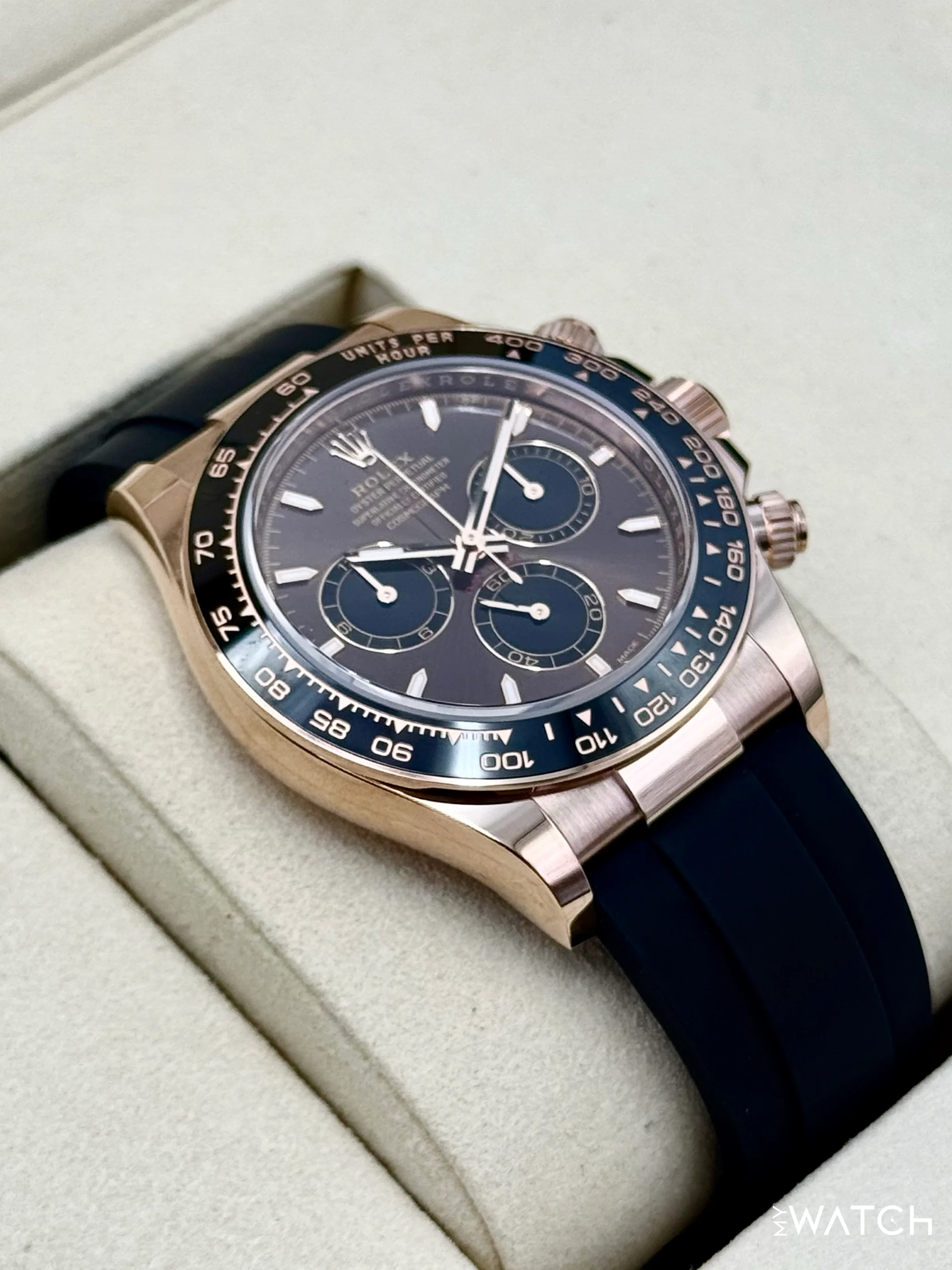 NEW 2025 Rolex Daytona 40mm 126515LN Rose Gold Oysterflex Chocolate Dial - Image 6