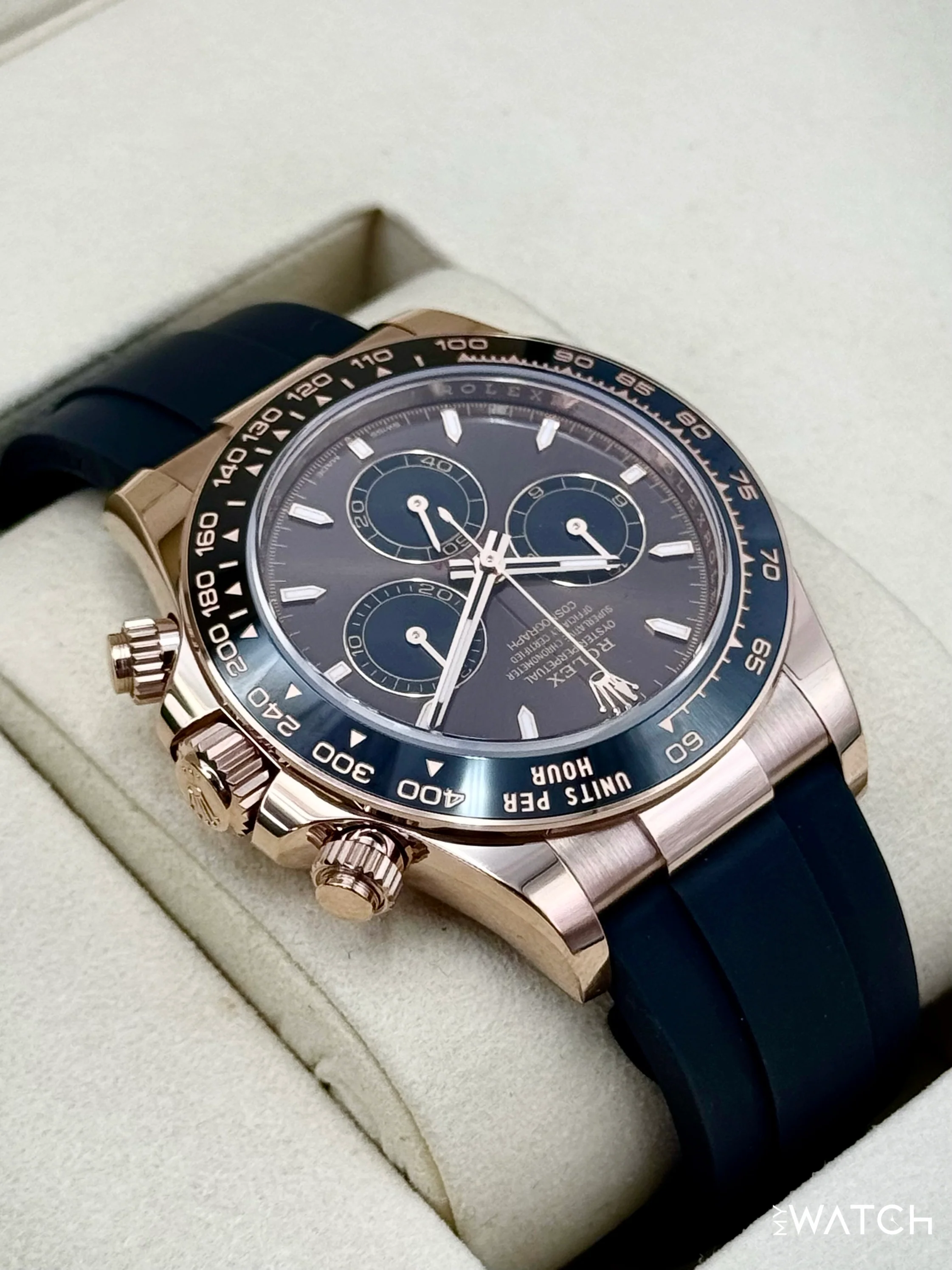 NEW 2025 Rolex Daytona 40mm 126515LN Rose Gold Oysterflex Chocolate Dial - Image 8