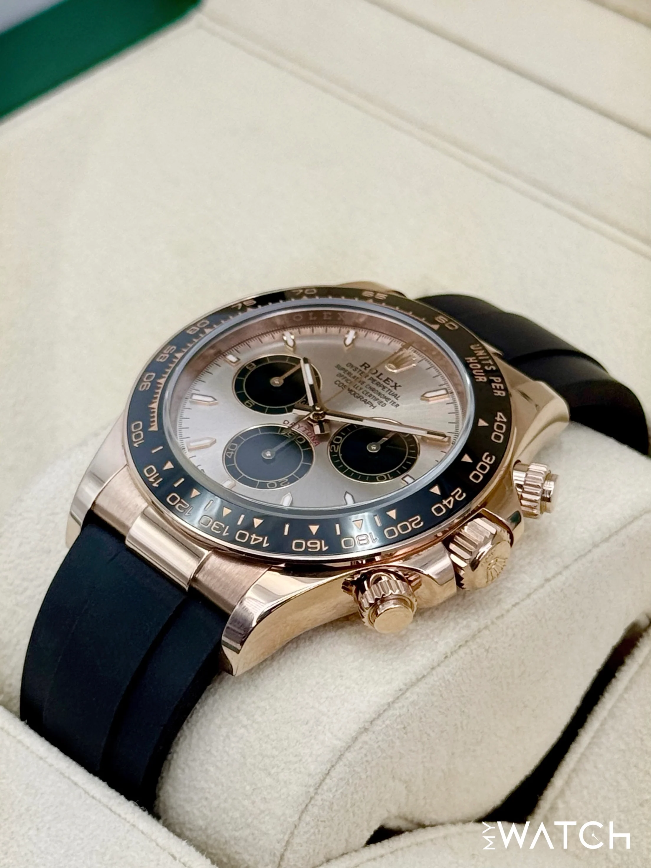 NEW 2025 Rolex Daytona 40mm 126515LN Rose Gold Oysterflex Sundust Dial - Image 5