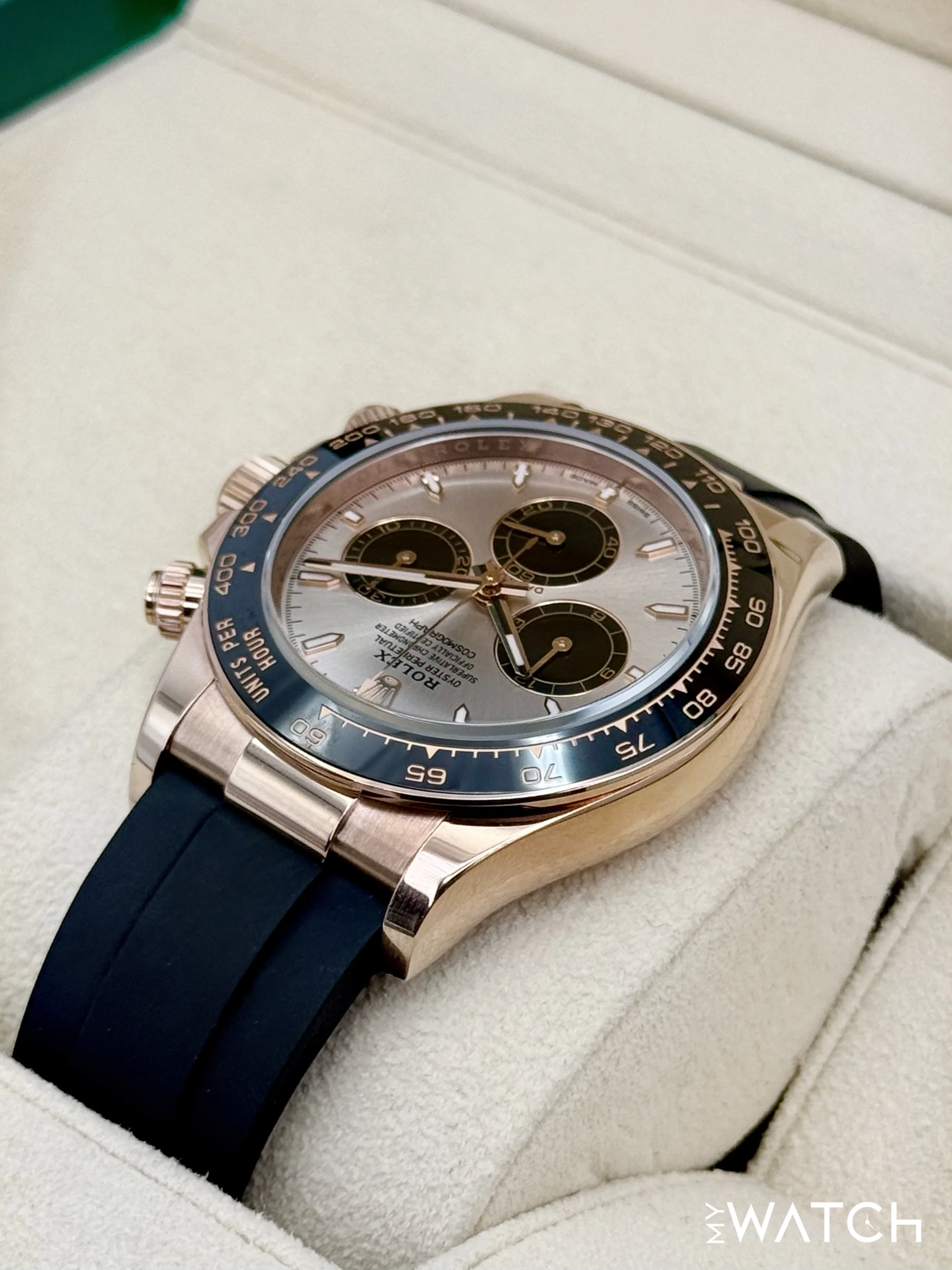 NEW 2025 Rolex Daytona 40mm 126515LN Rose Gold Oysterflex Sundust Dial - Image 7