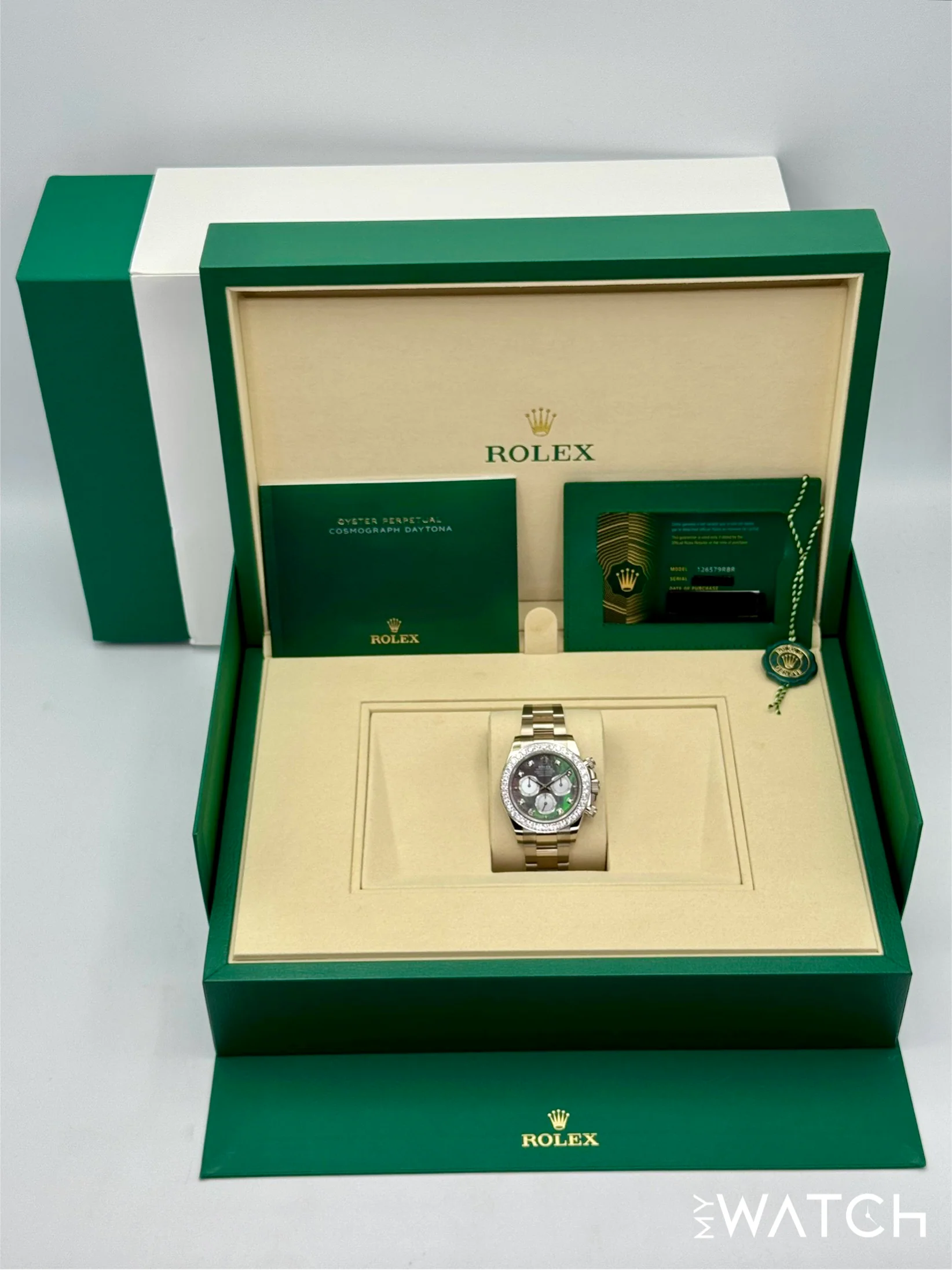 NEW 2025 Rolex Daytona 40mm 126579RBR Mother of Pearl Diamond Dial - Image 9