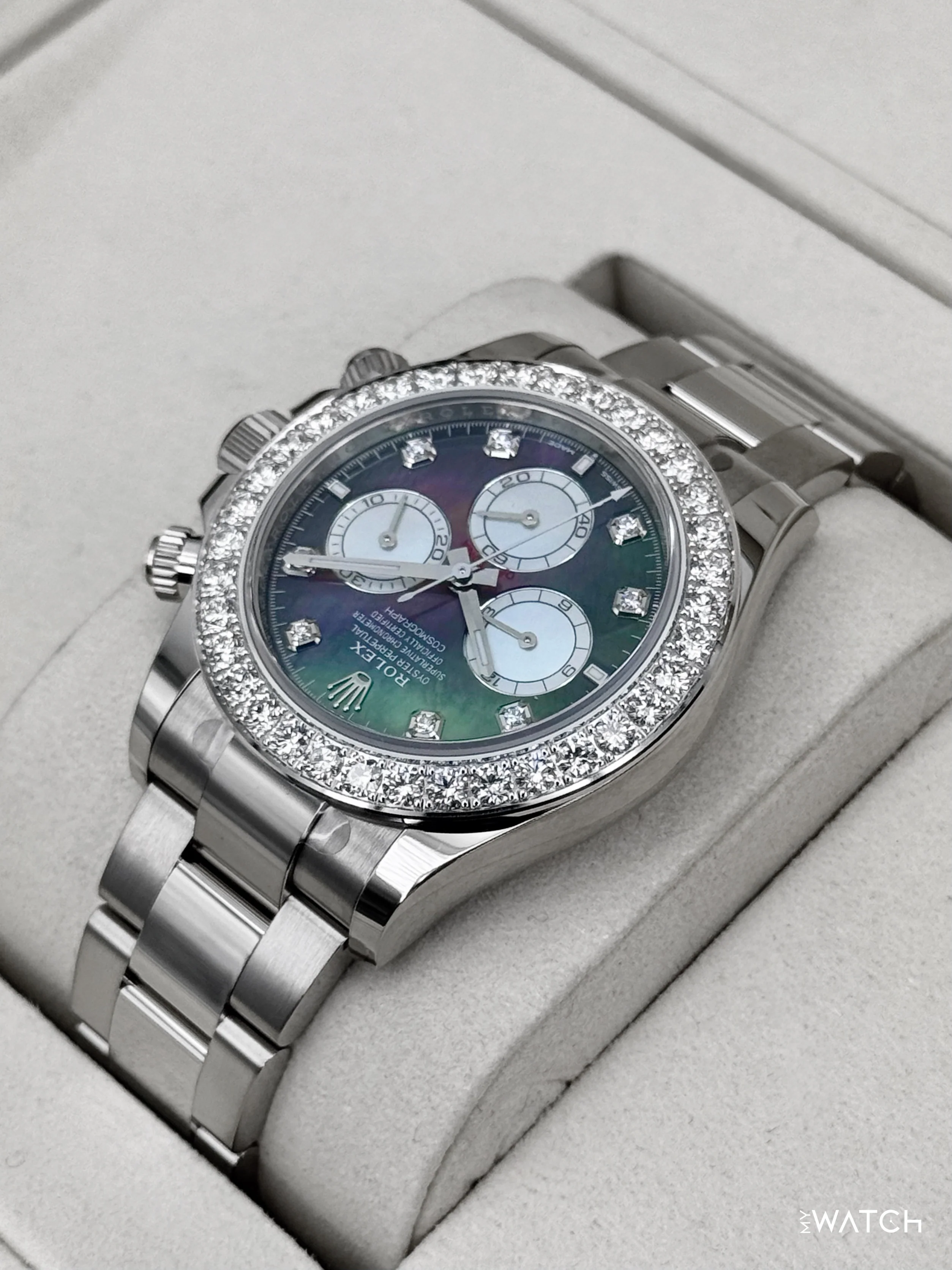 NEW 2025 Rolex Daytona 40mm 126579RBR Mother of Pearl Diamond Dial (STICKERED) - Image 7