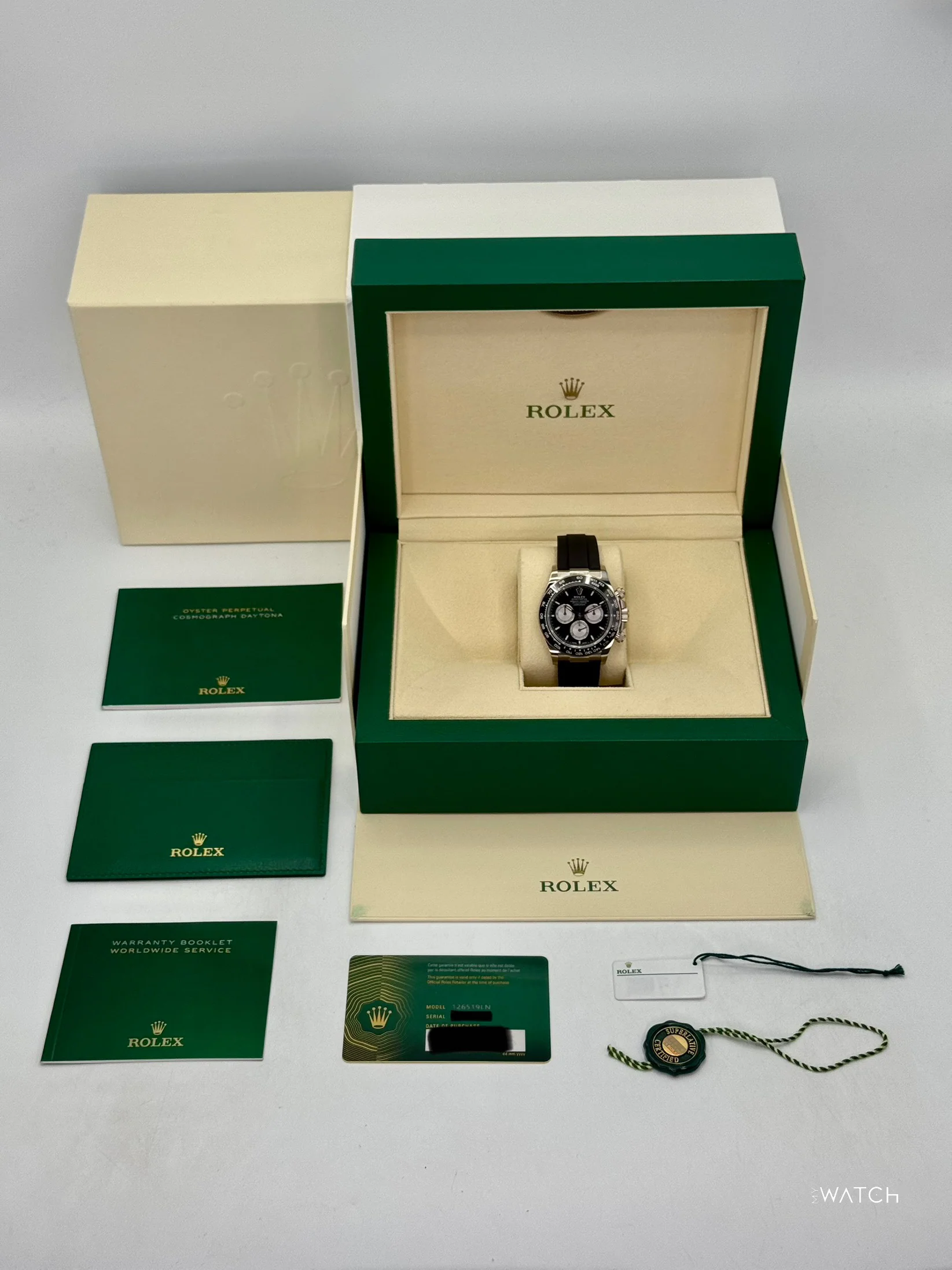 NEW 2025 Rolex Daytona "Baby Le Mans" 40mm 126519LN White Gold Black Dial - Image 10