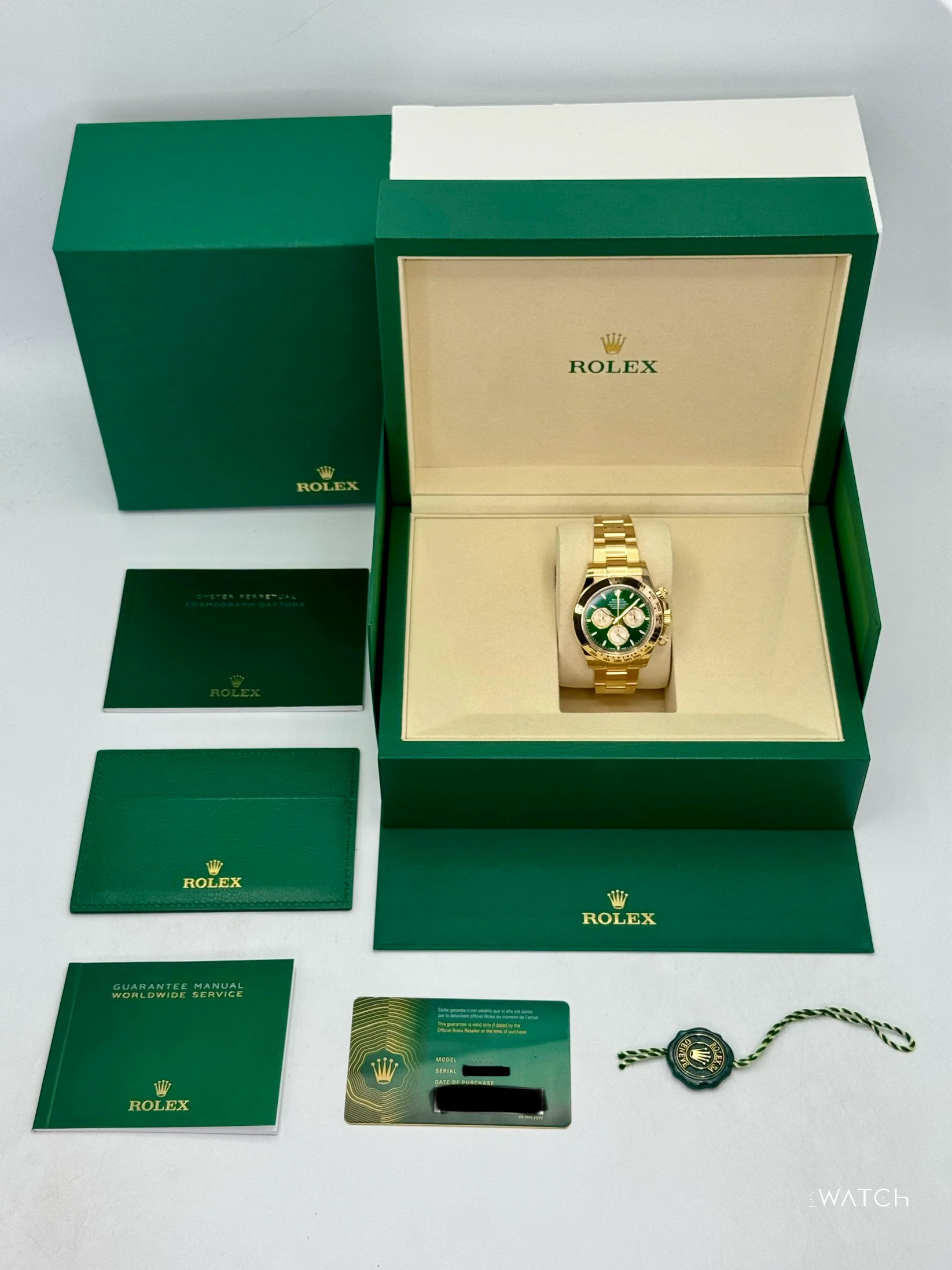 NEW 2025 Rolex Daytona "John Mayer" 40mm 126508 Yellow Gold Green Dial (STICKERED) - Image 10