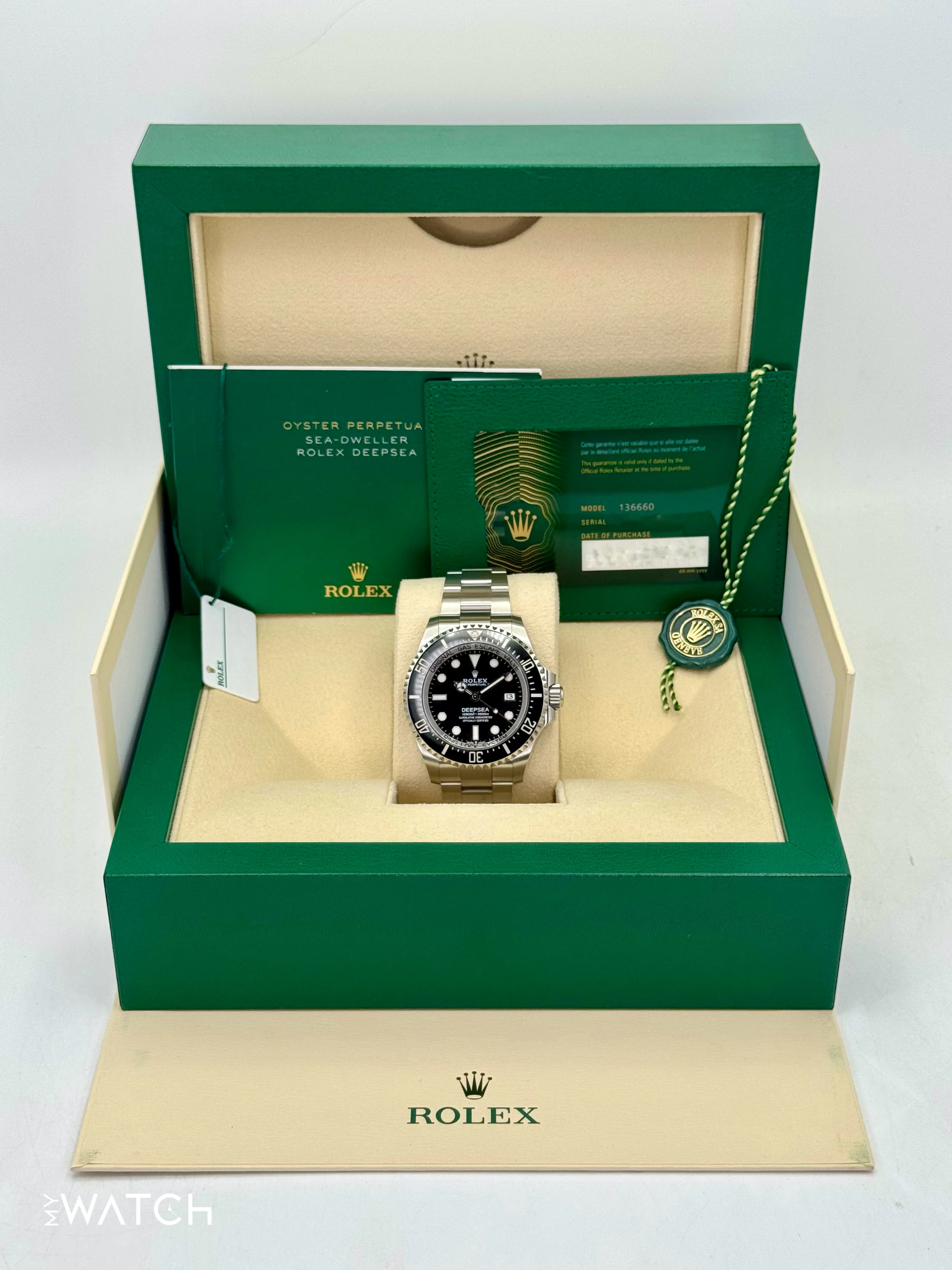 NEW 2025 Rolex Deepsea 44mm 136660 Stainless Steel Black Dial - Image 5