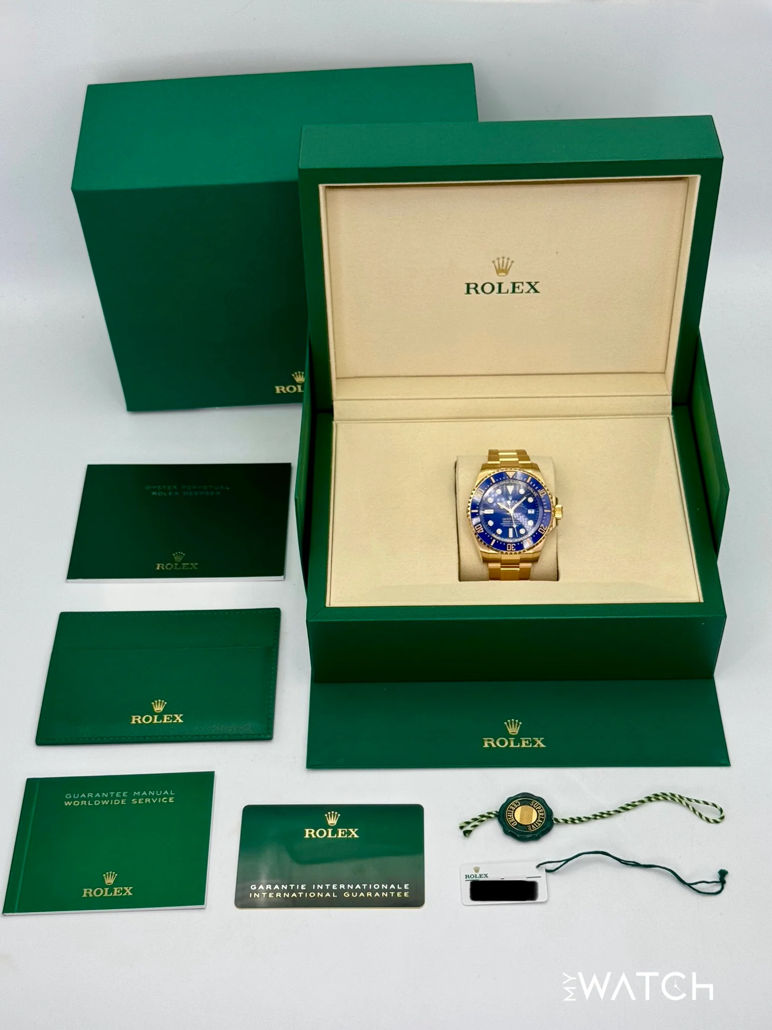 NEW 2025 Rolex Deepsea 44mm 136668LB Yellow Gold Blue Dial (STICKERED) - Image 10